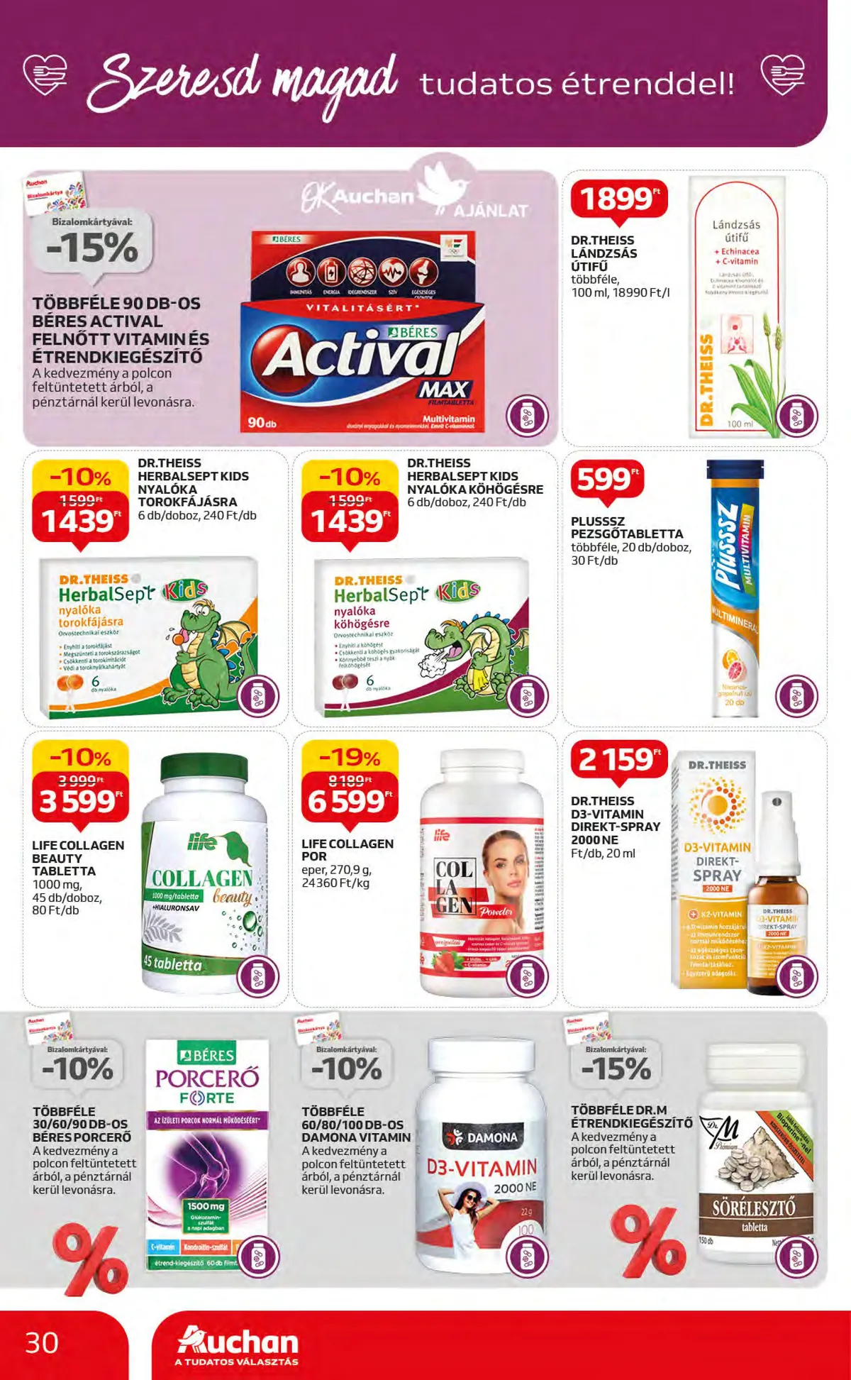 Auchan akciós újság Hipermarket 11.09–11.15 – 30. oldal