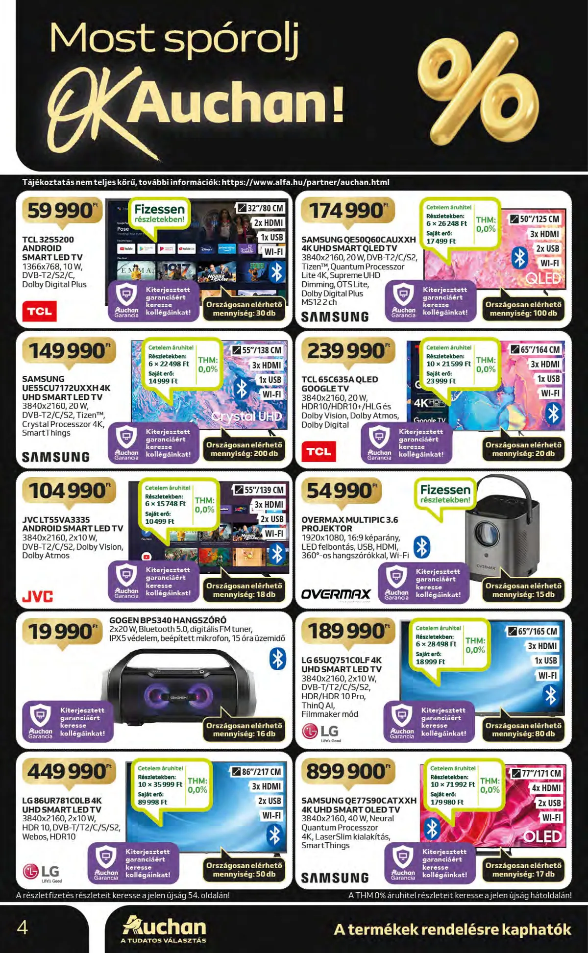 Auchan akciós újság Hipermarket 11.09–11.15 – 4. oldal