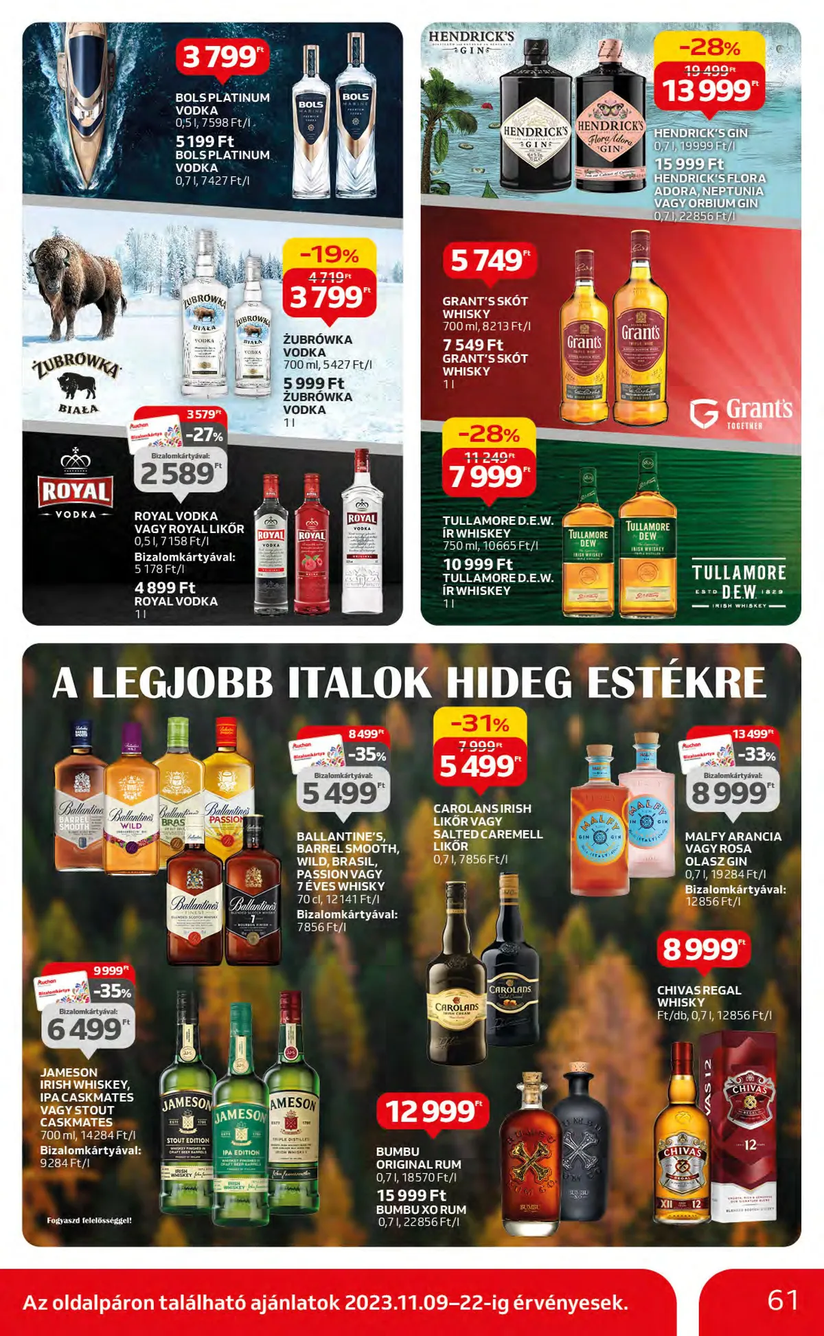 Auchan akciós újság Hipermarket 11.09–11.15 – 61. oldal
