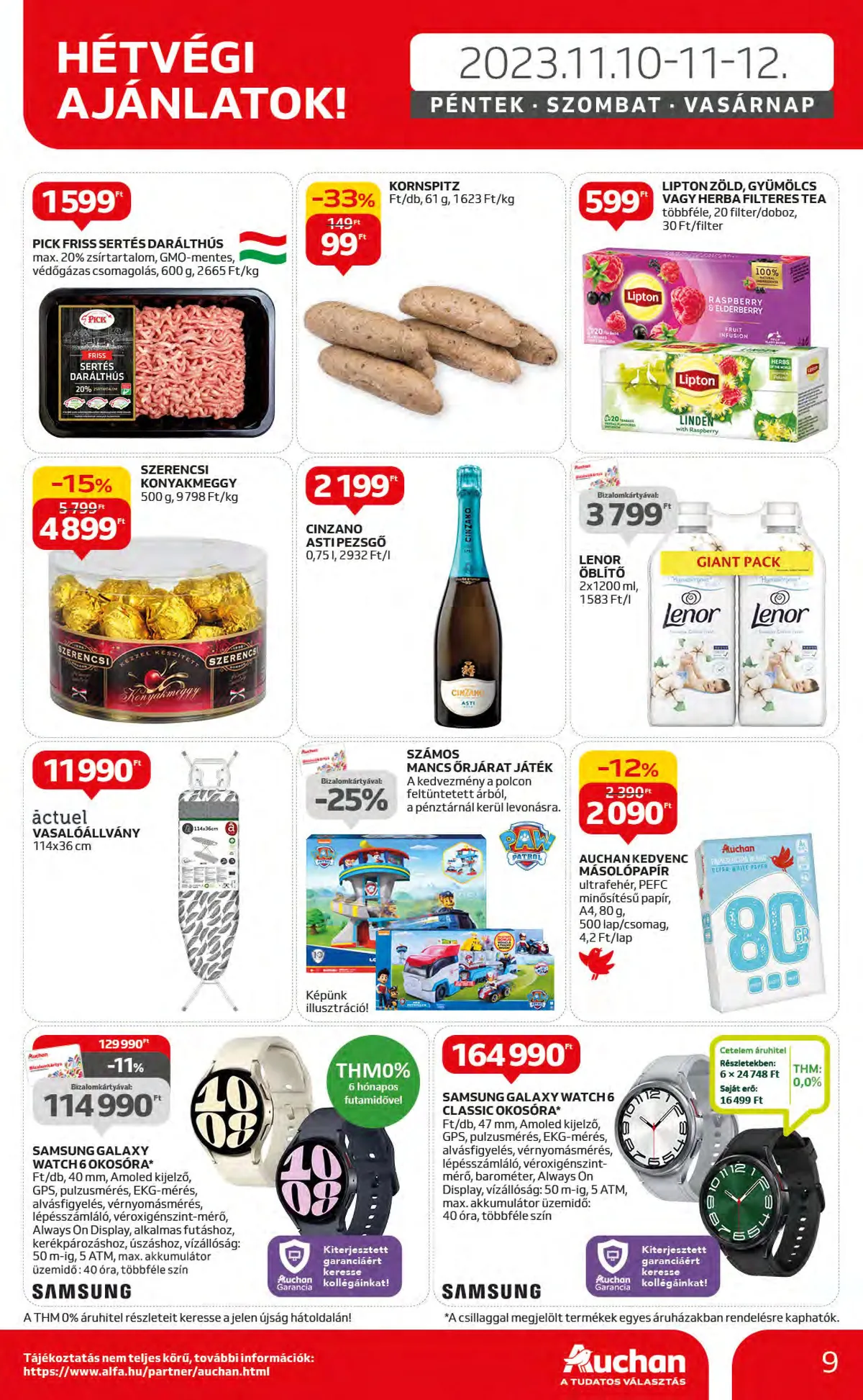 Auchan akciós újság Hipermarket 11.09–11.15 – 9. oldal