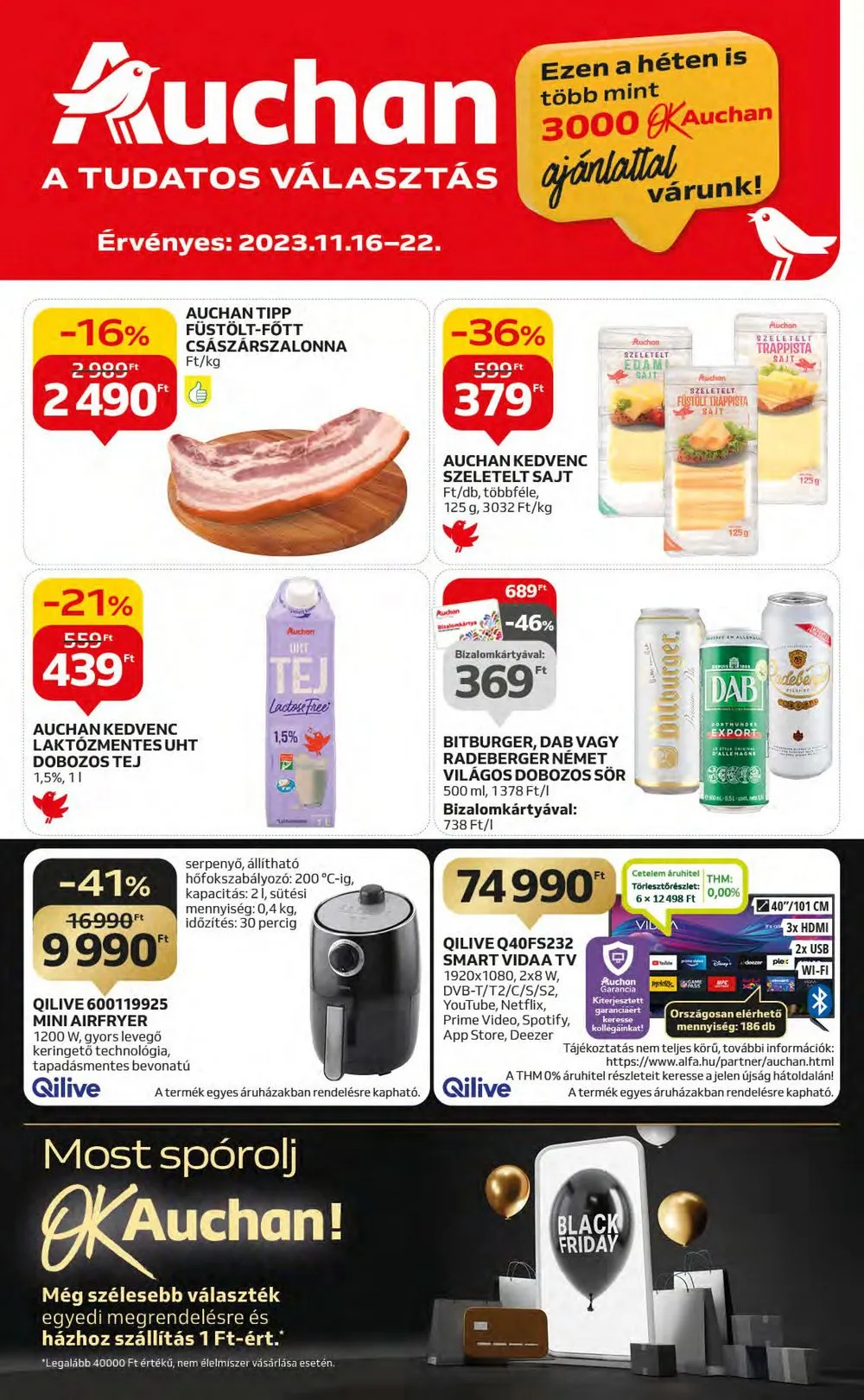 Auchan akciós újság Hipermarket 11.16–11.22