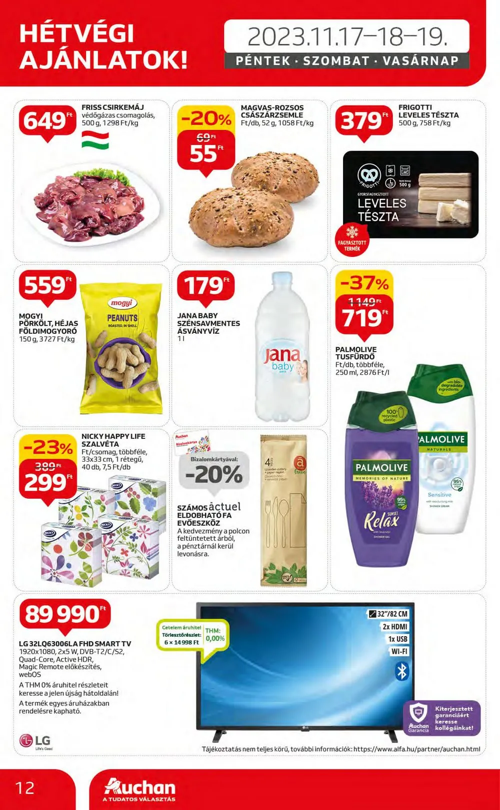 Auchan akciós újság Hipermarket 11.16–11.22 – 12. oldal