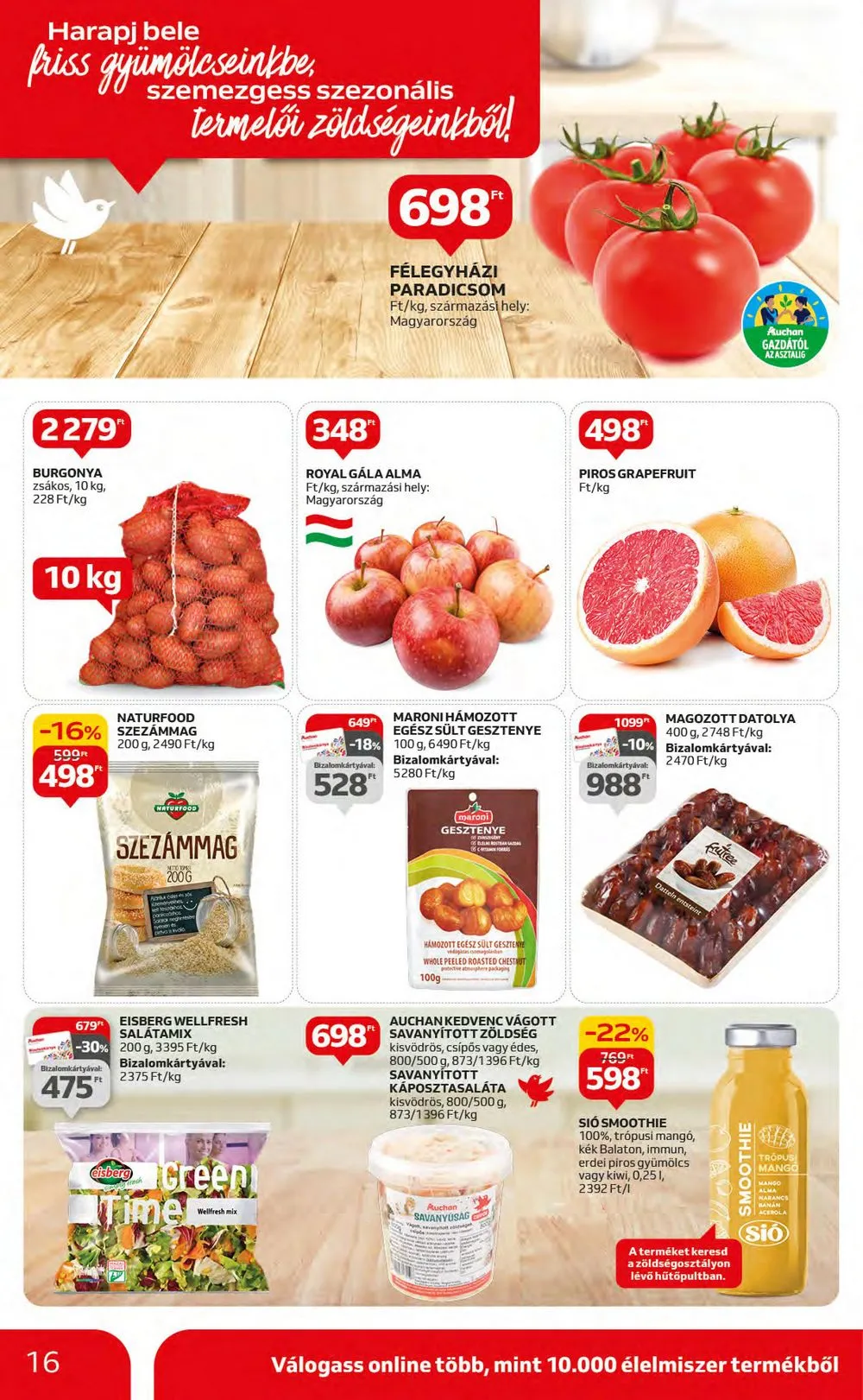 Auchan akciós újság Hipermarket 11.16–11.22 – 16. oldal