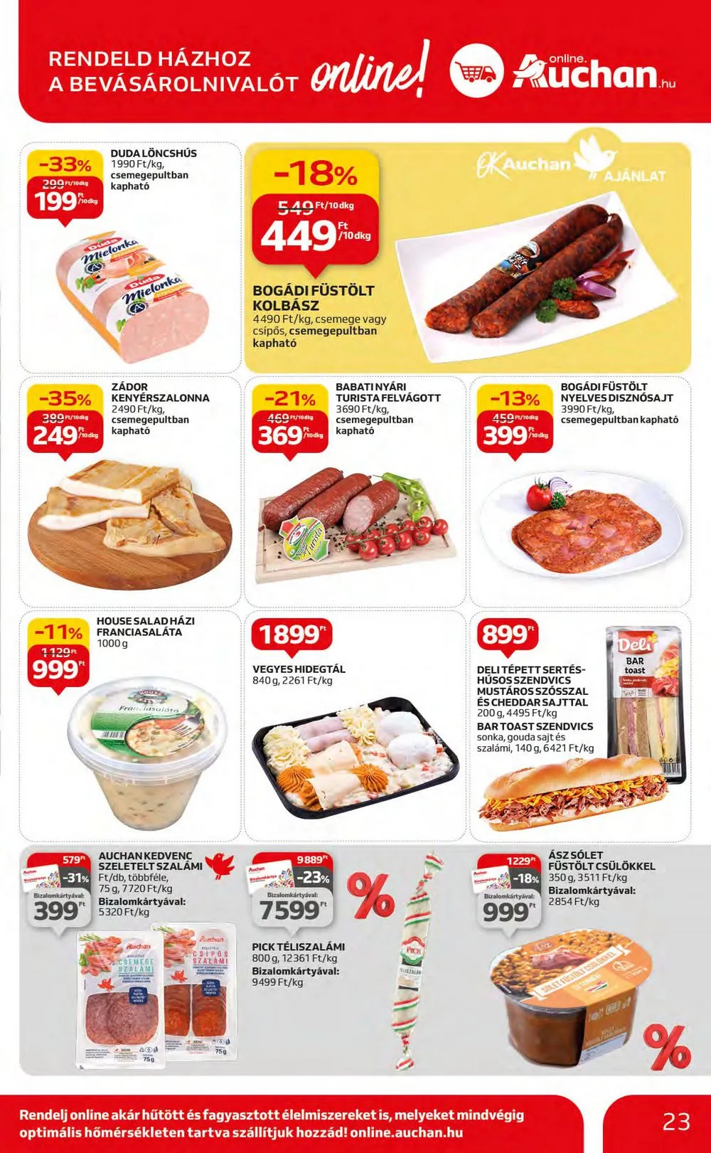 Auchan akciós újság Hipermarket 11.16–11.22 – 23. oldal