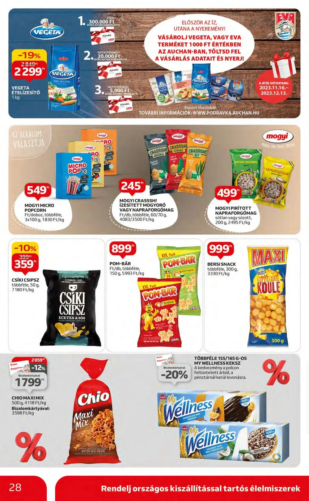 Auchan akciós újság Hipermarket 11.16–11.22 – 28. oldal