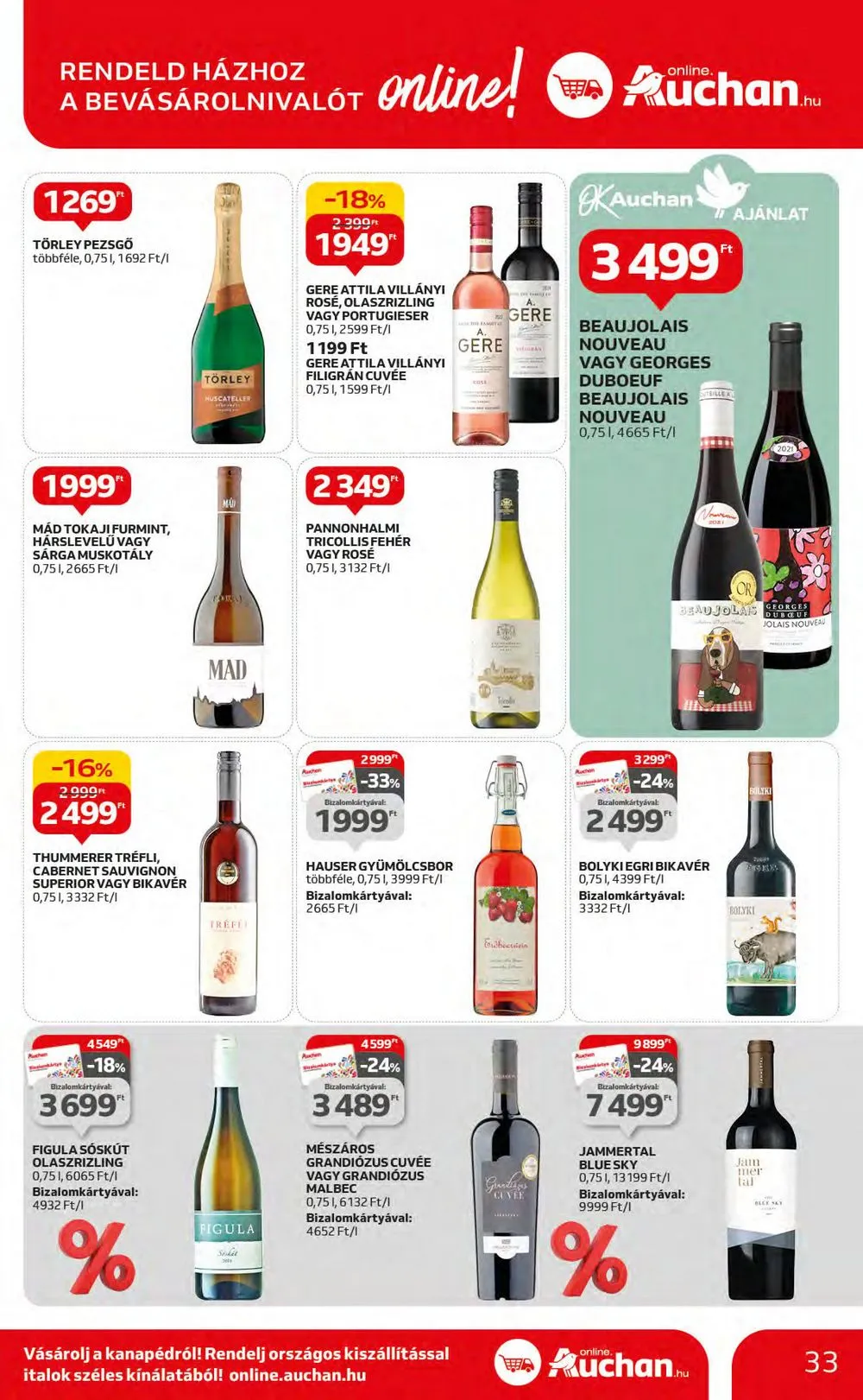 Auchan akciós újság Hipermarket 11.16–11.22 – 33. oldal