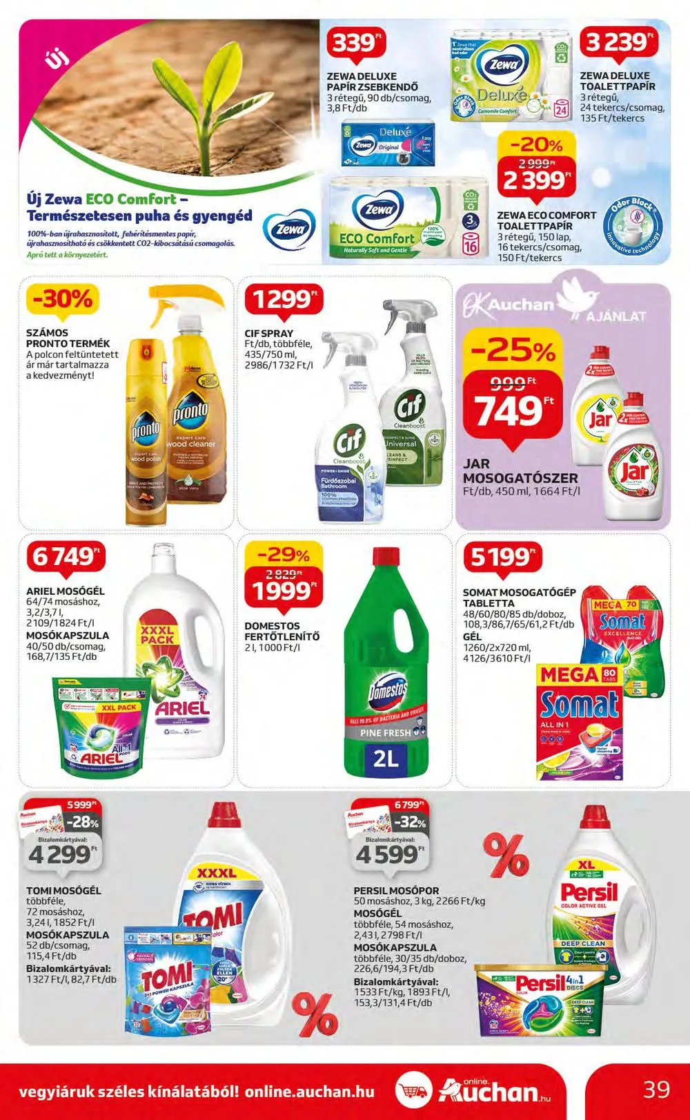 Auchan akciós újság Hipermarket 11.16–11.22 – 39. oldal