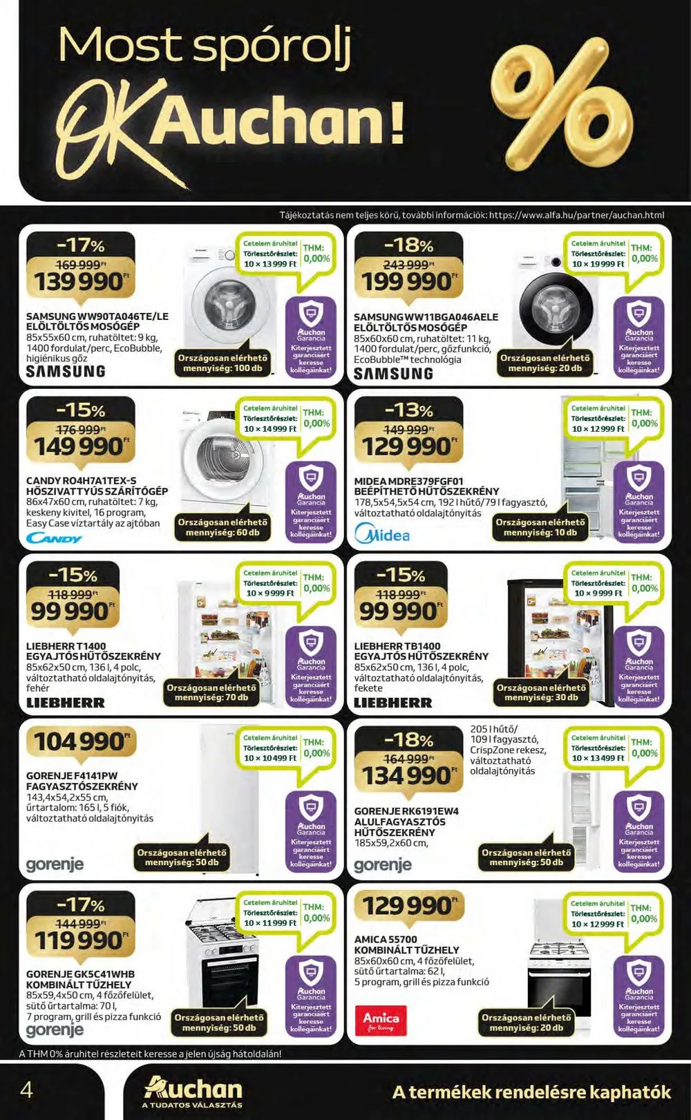 Auchan akciós újság Hipermarket 11.16–11.22 – 4. oldal