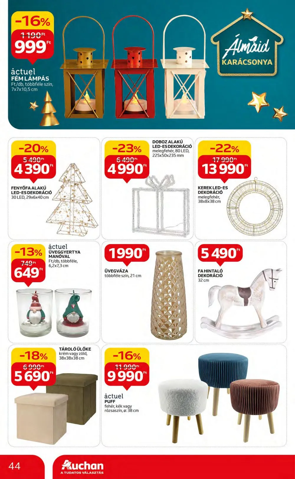 Auchan akciós újság Hipermarket 11.16–11.22 – 44. oldal
