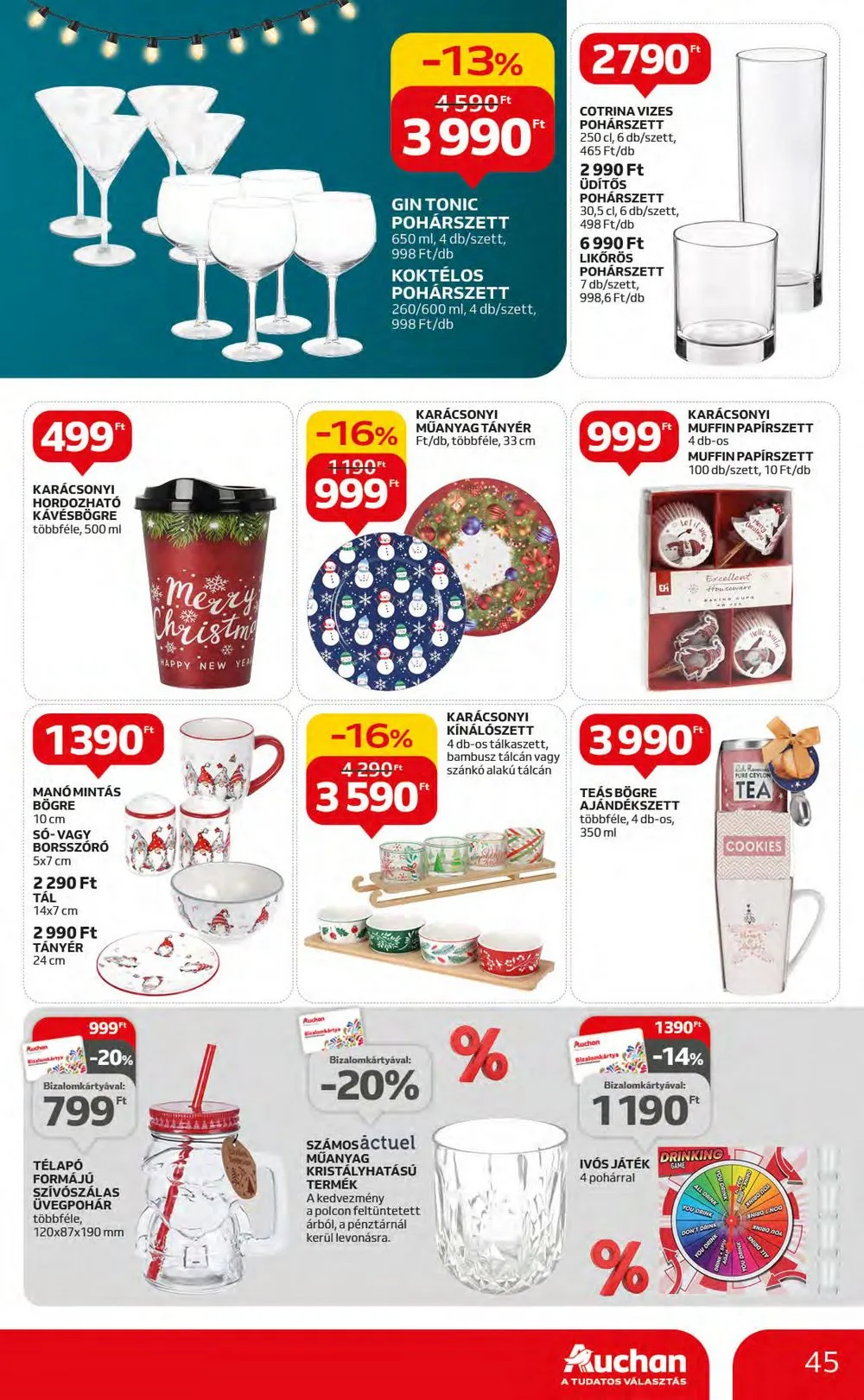 Auchan akciós újság Hipermarket 11.16–11.22 – 45. oldal