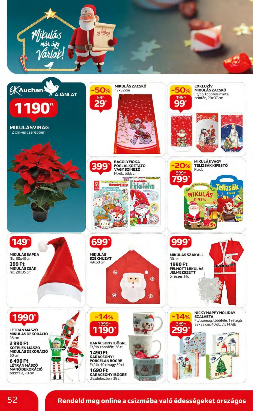 Auchan akciós újság Hipermarket 11.16–11.22 – 52. oldal