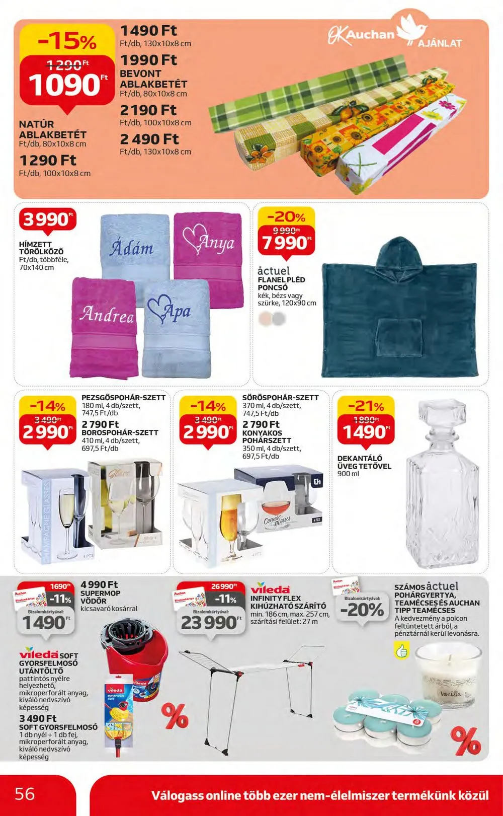 Auchan akciós újság Hipermarket 11.16–11.22 – 56. oldal