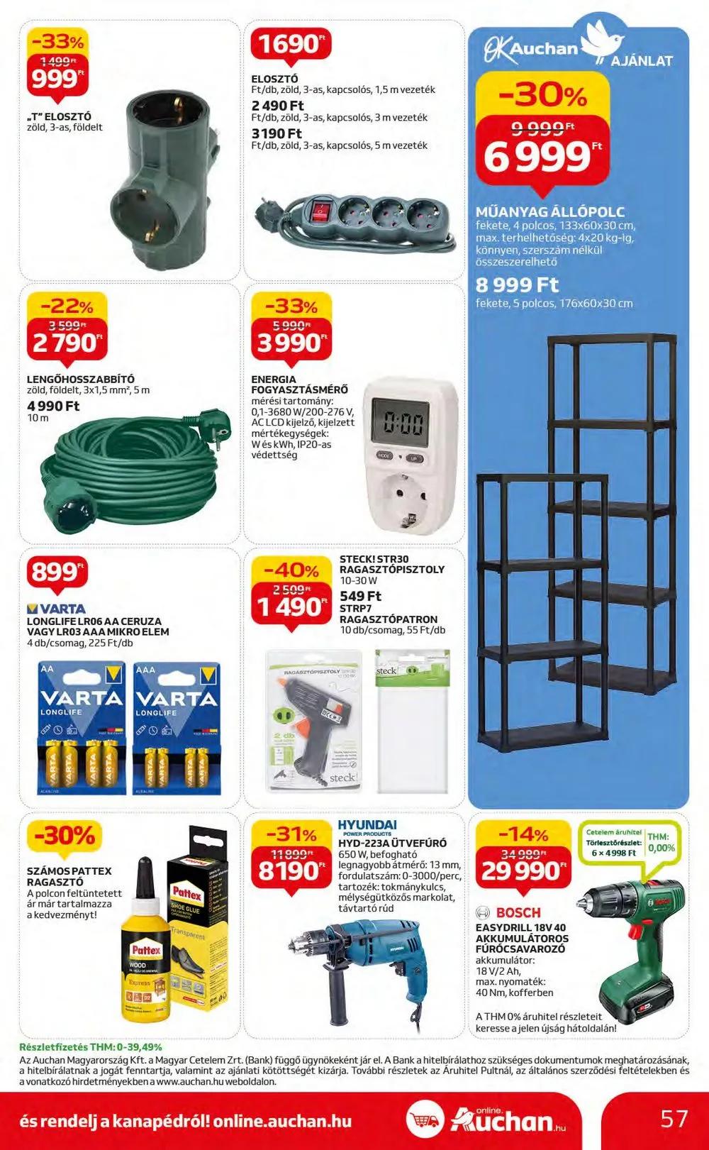 Auchan akciós újság Hipermarket 11.16–11.22 – 57. oldal