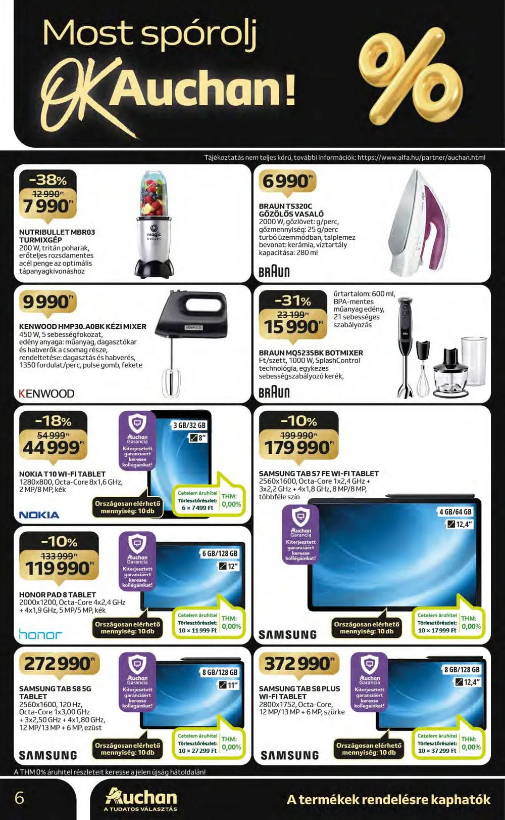 Auchan akciós újság Hipermarket 11.16–11.22 – 6. oldal