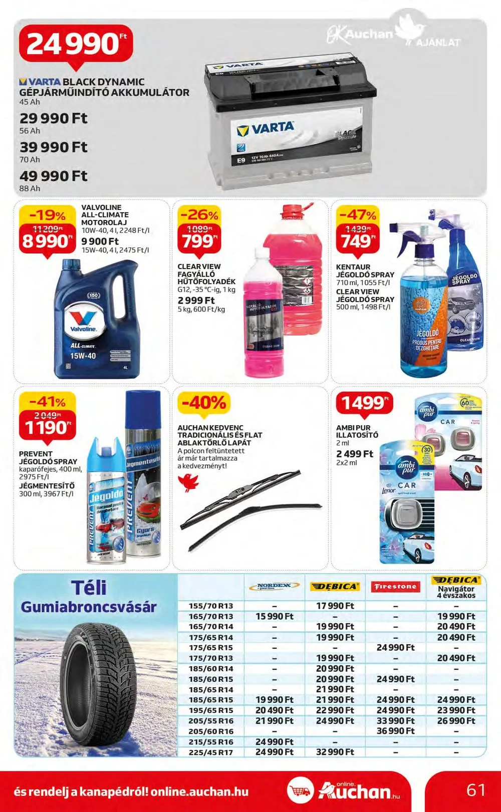 Auchan akciós újság Hipermarket 11.16–11.22 – 61. oldal