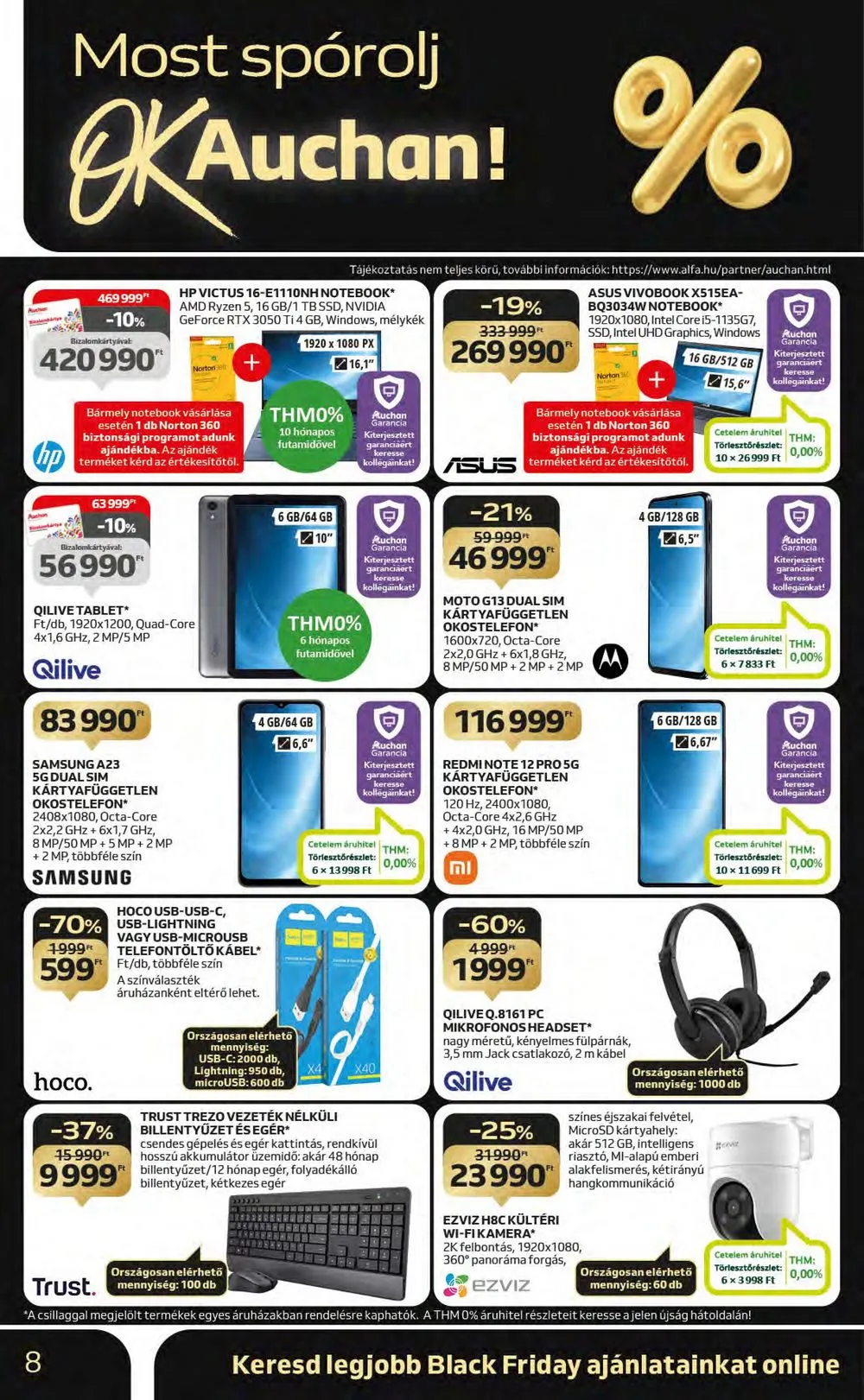 Auchan akciós újság Hipermarket 11.16–11.22 – 8. oldal