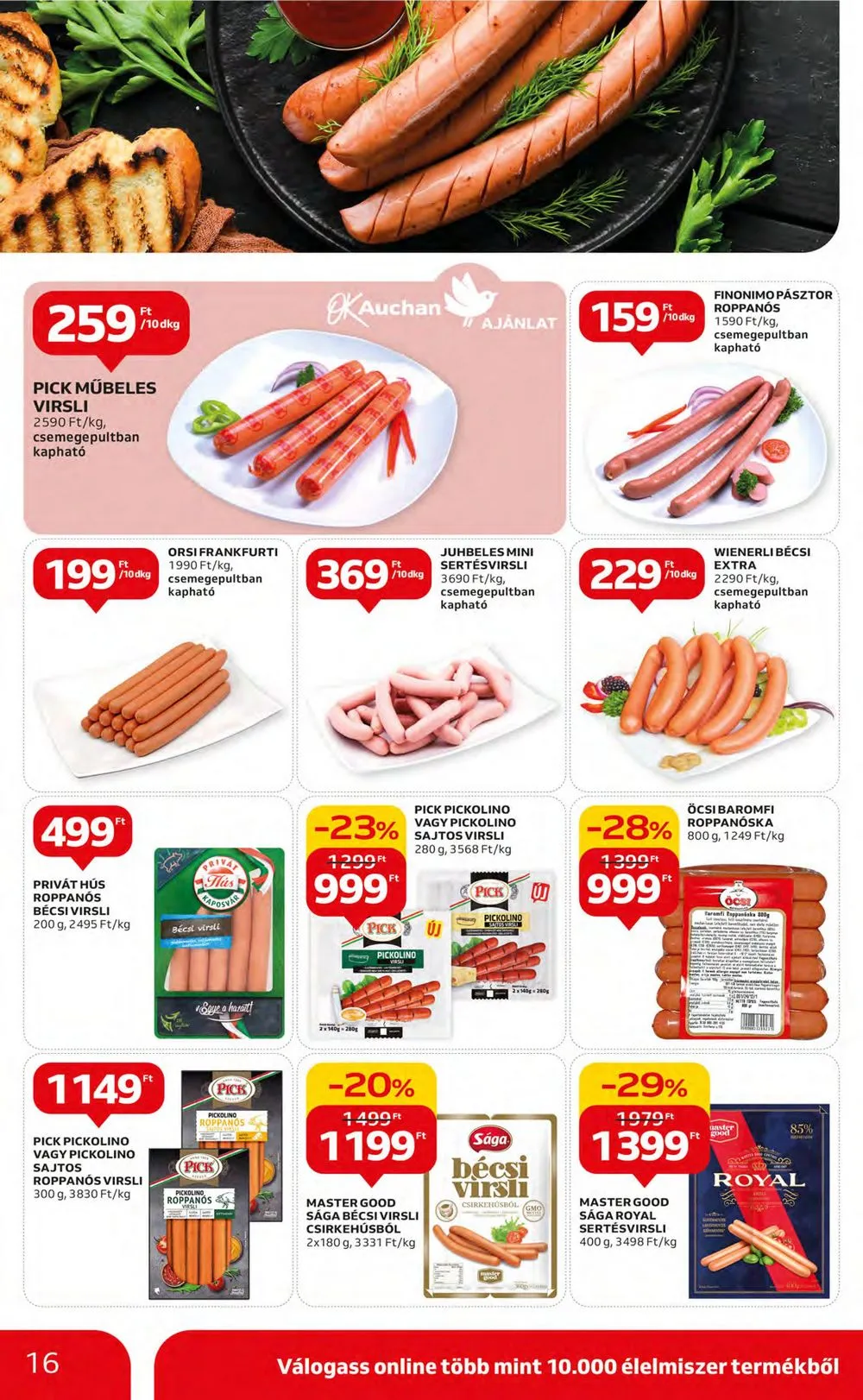 Auchan akciós újság Hipermarket 11.23–11.29 – 16. oldal
