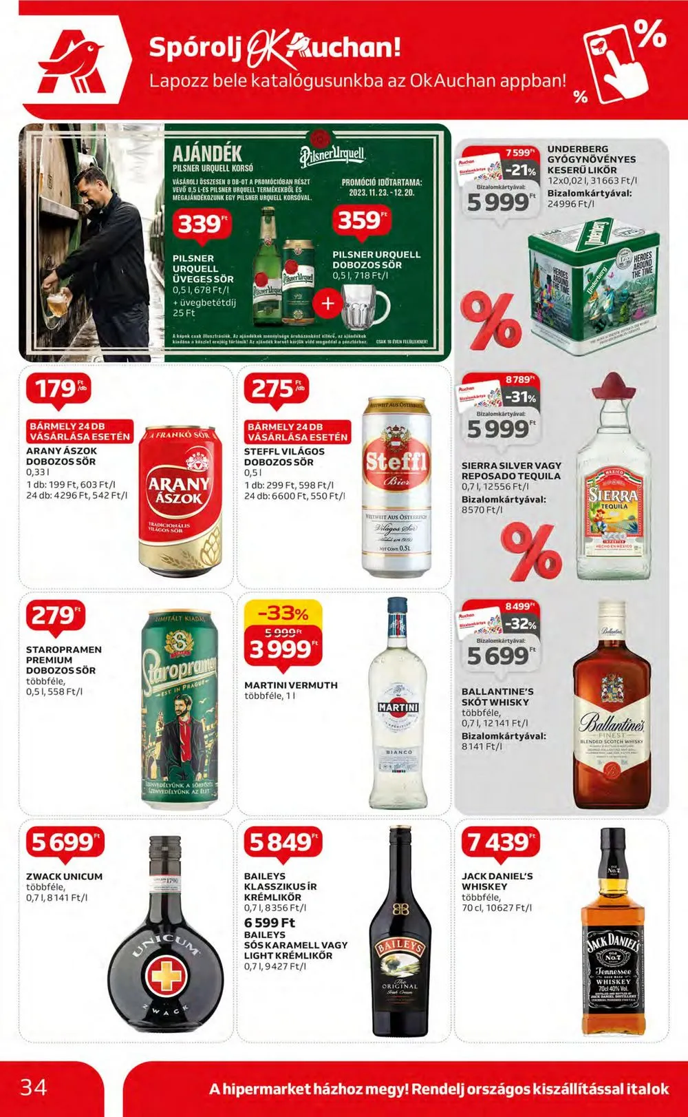 Auchan akciós újság Hipermarket 11.23–11.29 – 34. oldal
