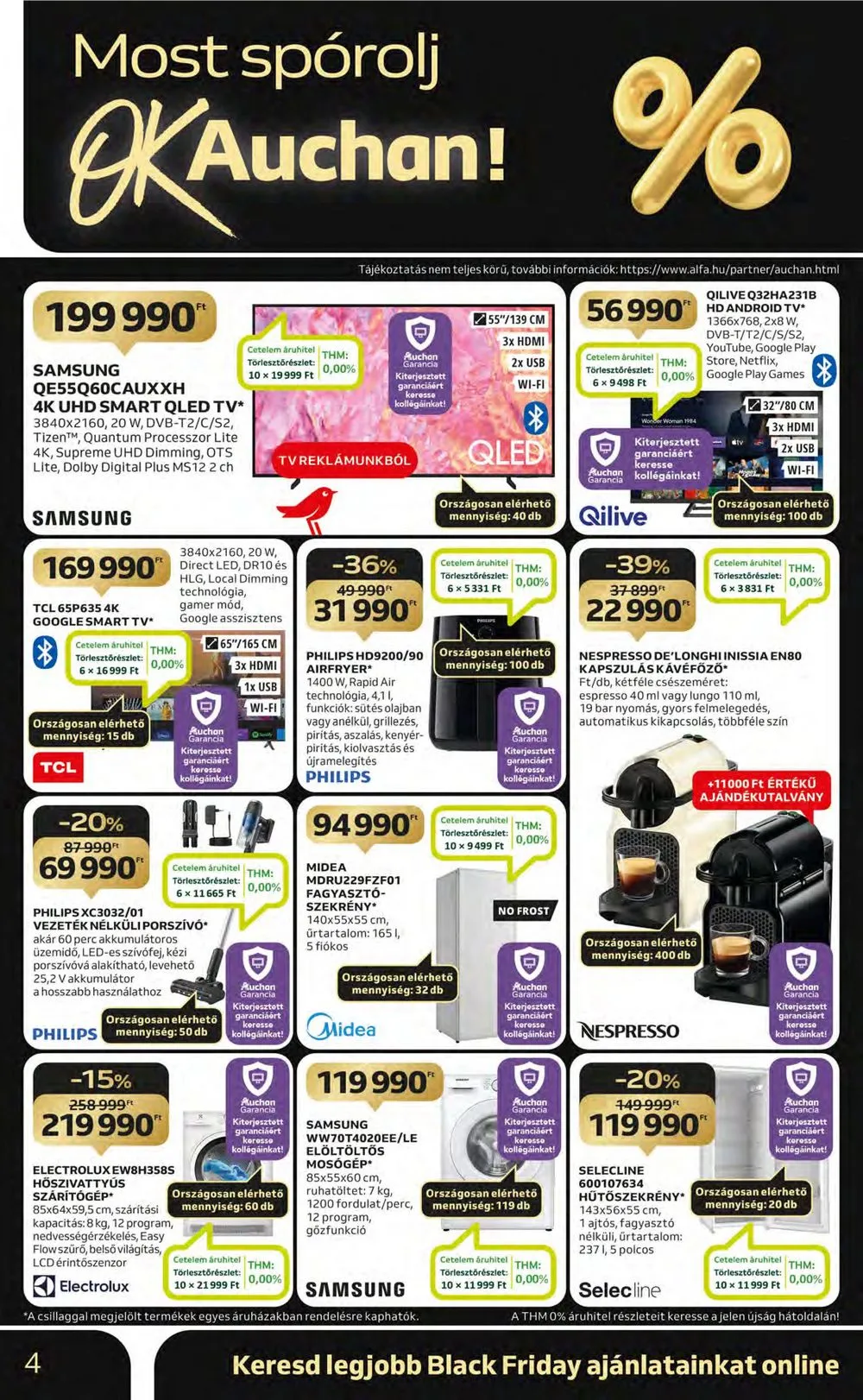 Auchan akciós újság Hipermarket 11.23–11.29 – 4. oldal