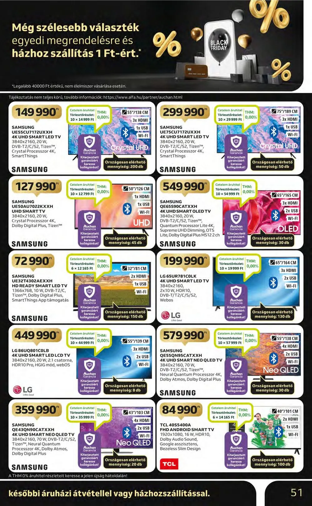 Auchan akciós újság Hipermarket 11.23–11.29 – 51. oldal