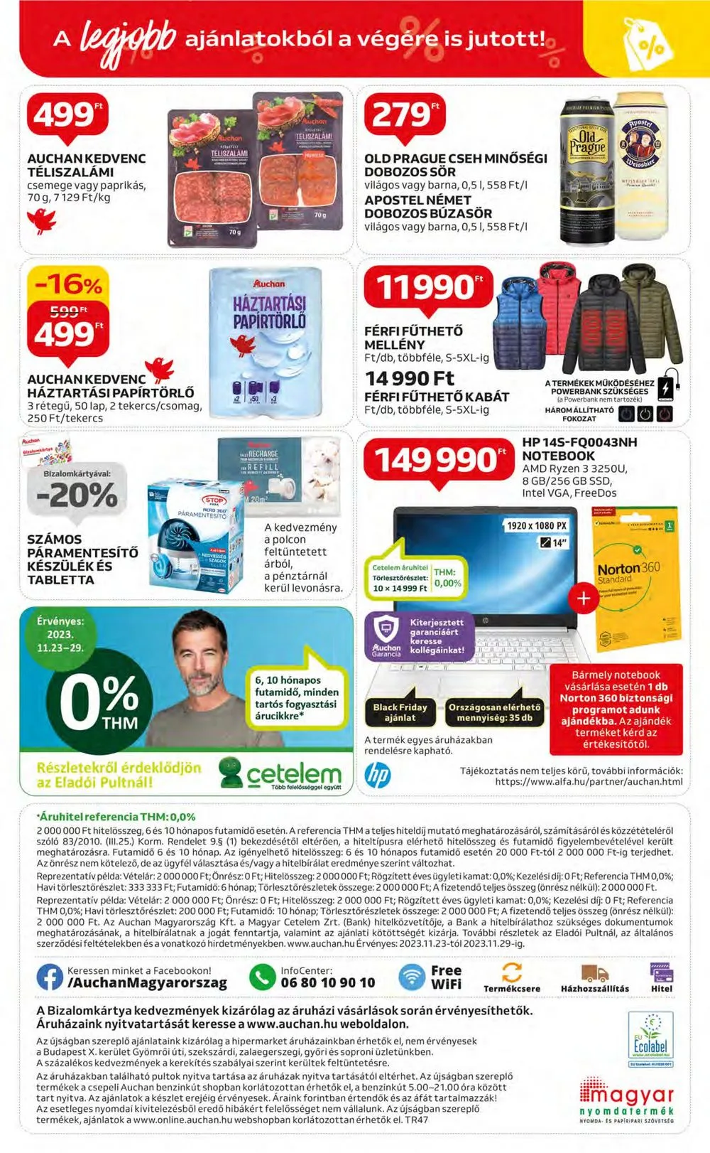 Auchan akciós újság Hipermarket 11.23–11.29 – 54. oldal