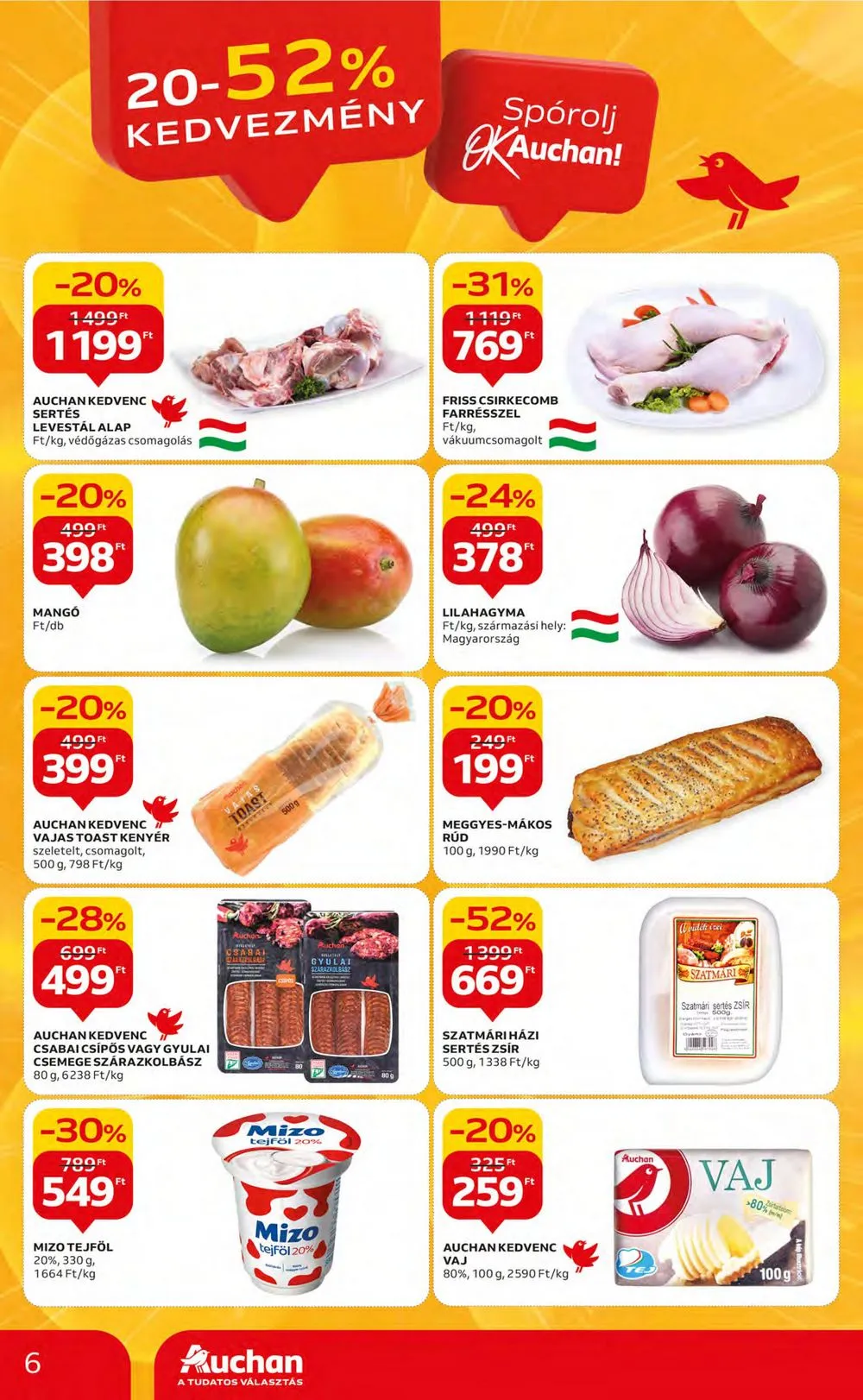Auchan akciós újság Hipermarket 11.23–11.29 – 6. oldal