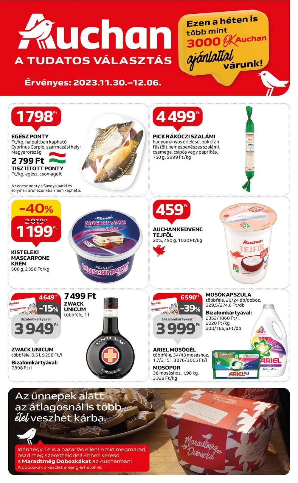 Auchan akciós újság Hipermarket 11.30–12.06
