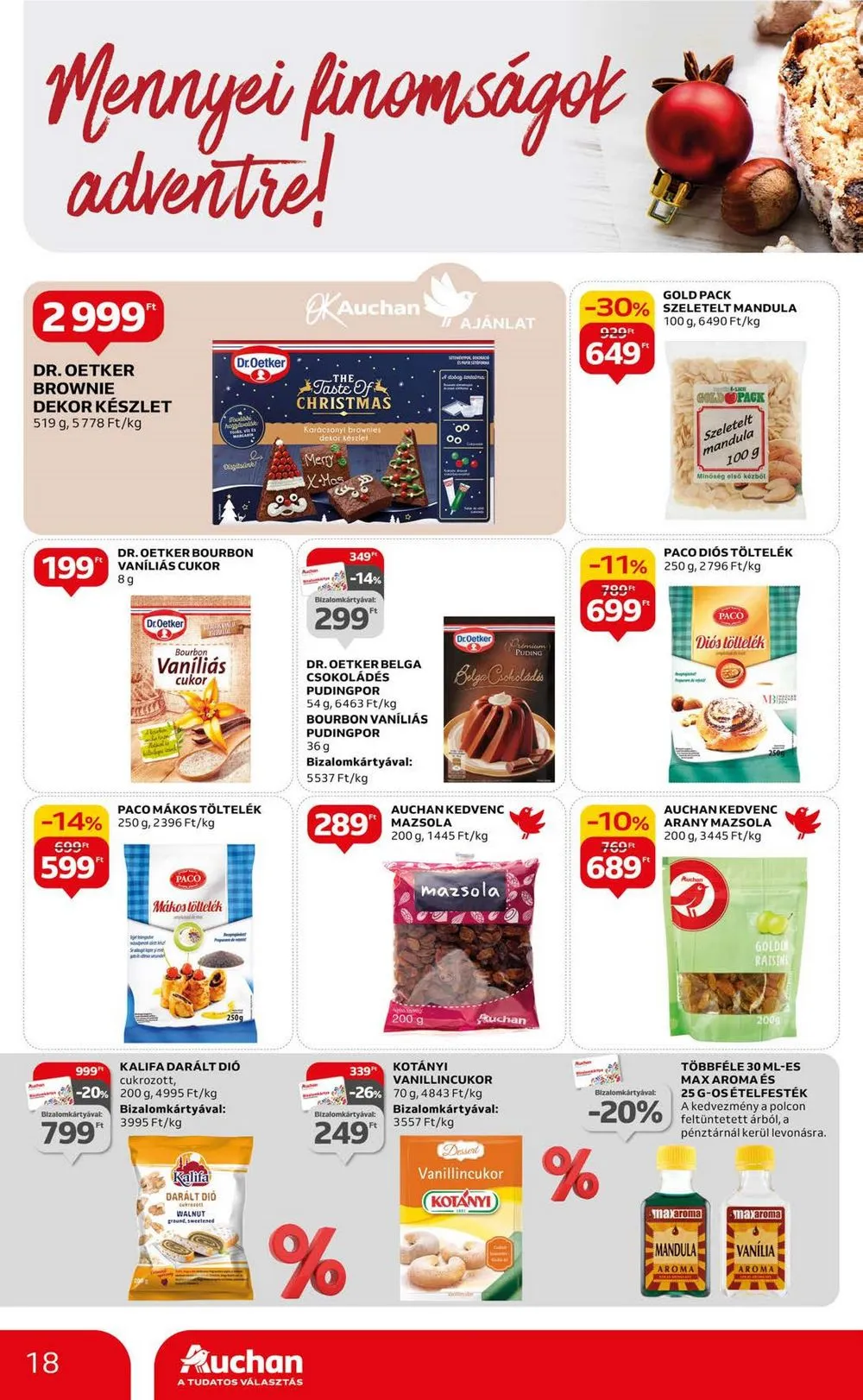 Auchan akciós újság Hipermarket 11.30–12.06 – 18. oldal
