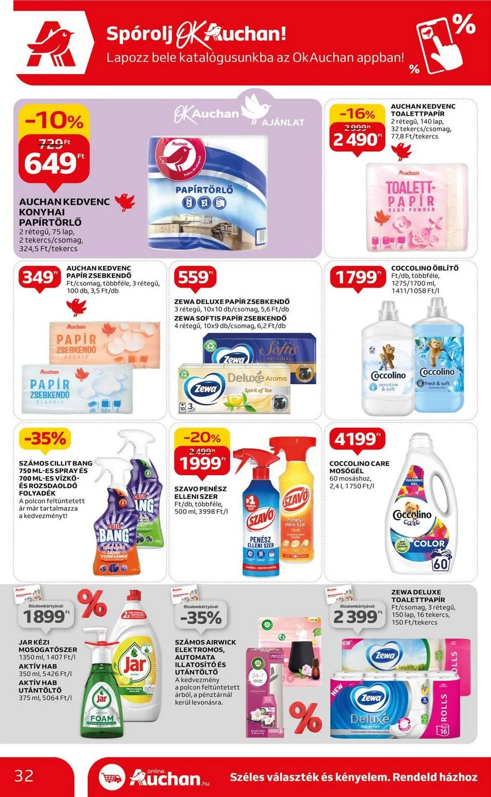 Auchan akciós újság Hipermarket 11.30–12.06 – 32. oldal