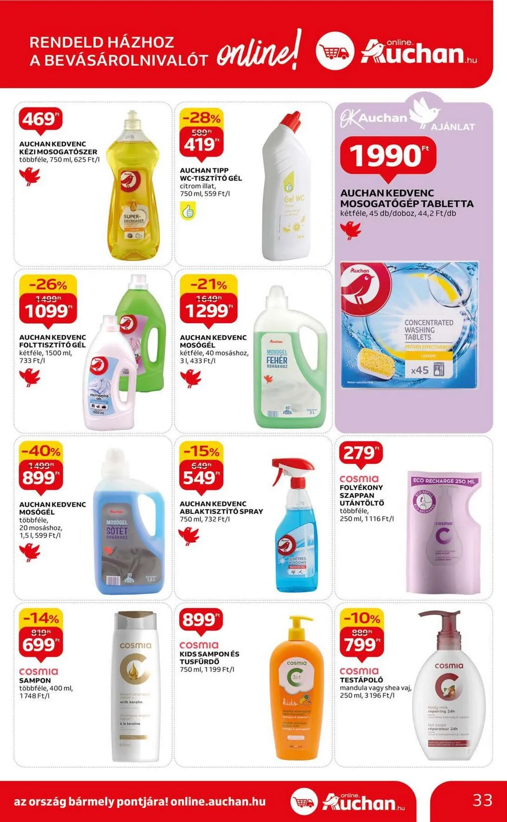 Auchan akciós újság Hipermarket 11.30–12.06 – 33. oldal