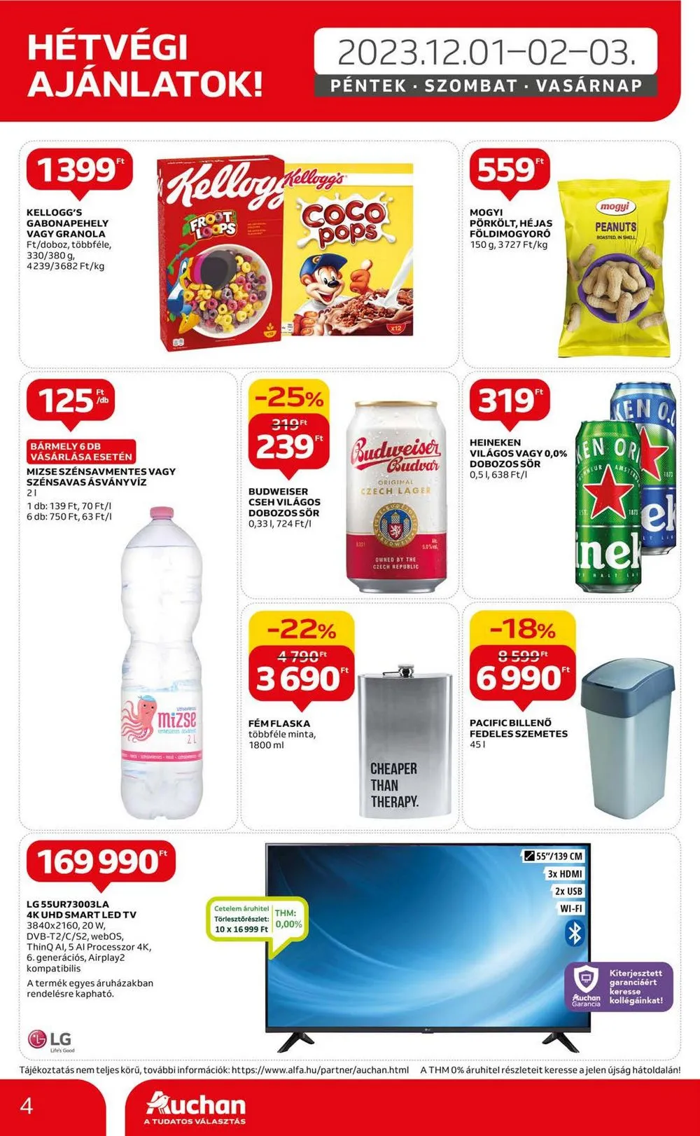 Auchan akciós újság Hipermarket 11.30–12.06 – 4. oldal