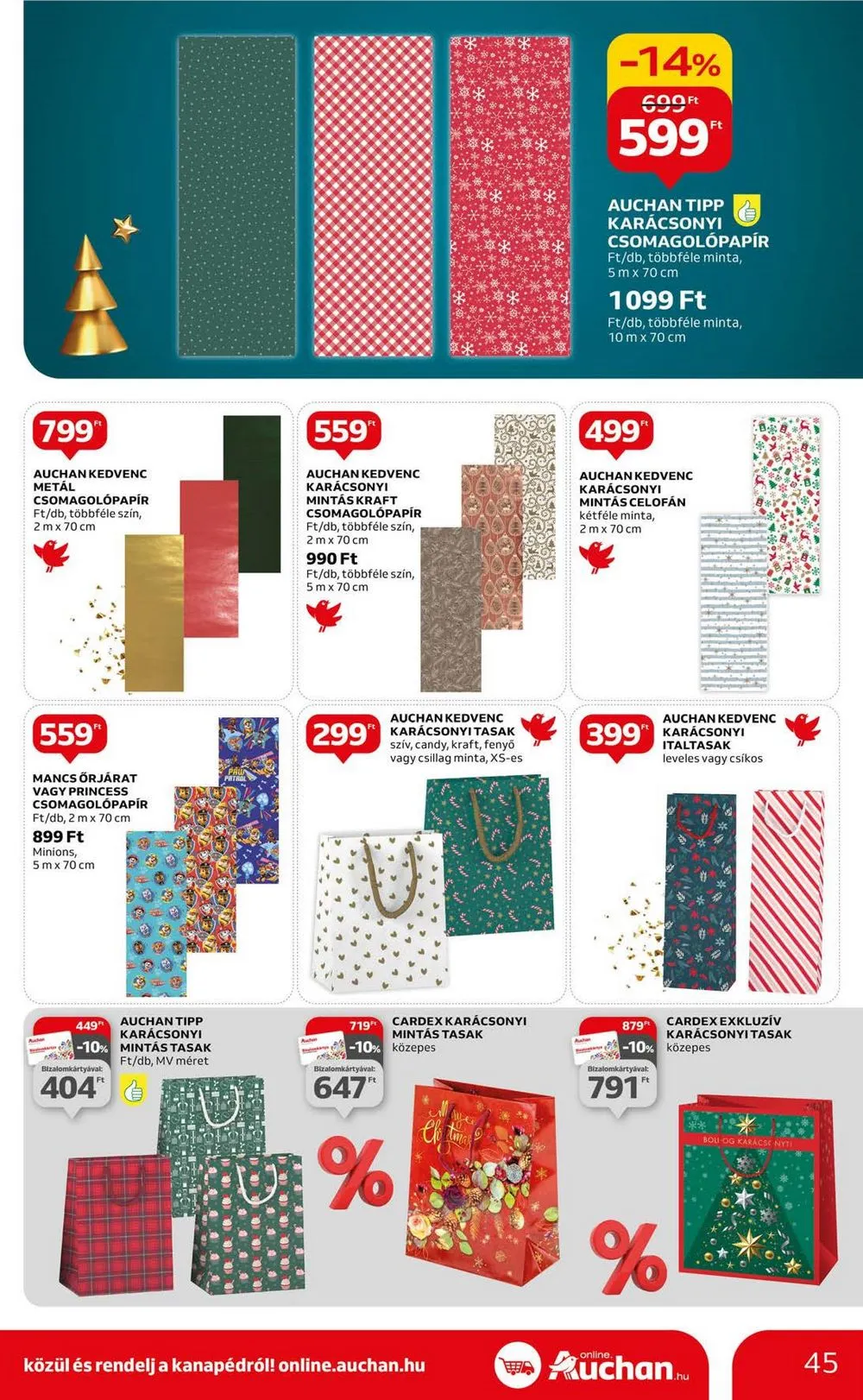 Auchan akciós újság Hipermarket 11.30–12.06 – 45. oldal