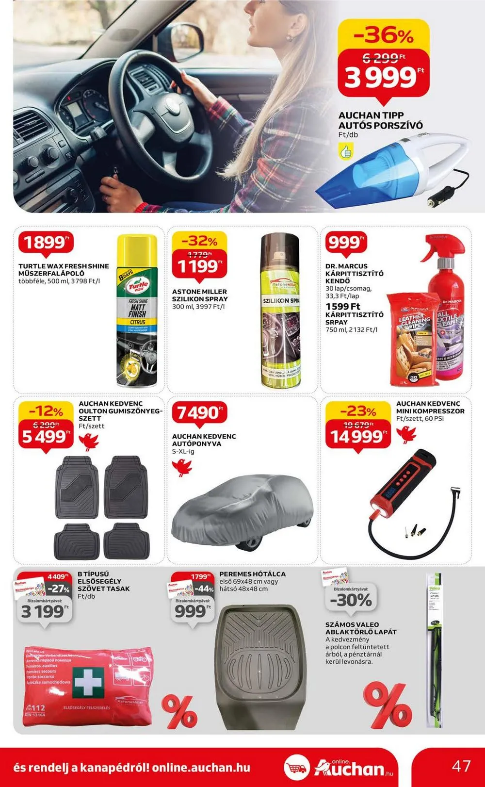 Auchan akciós újság Hipermarket 11.30–12.06 – 47. oldal