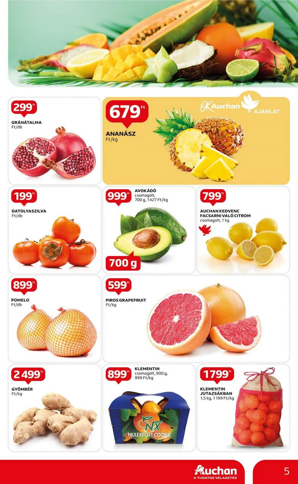 Auchan akciós újság Hipermarket 11.30–12.06 – 5. oldal