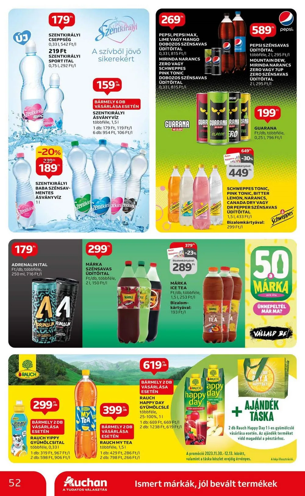 Auchan akciós újság Hipermarket 11.30–12.06 – 52. oldal