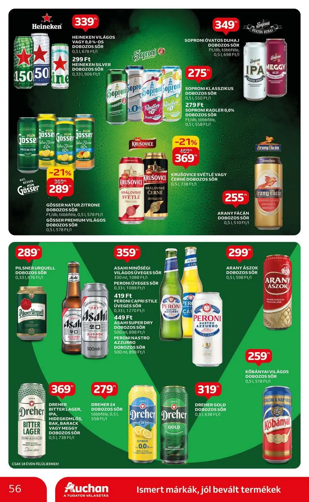 Auchan akciós újság Hipermarket 11.30–12.06 – 56. oldal
