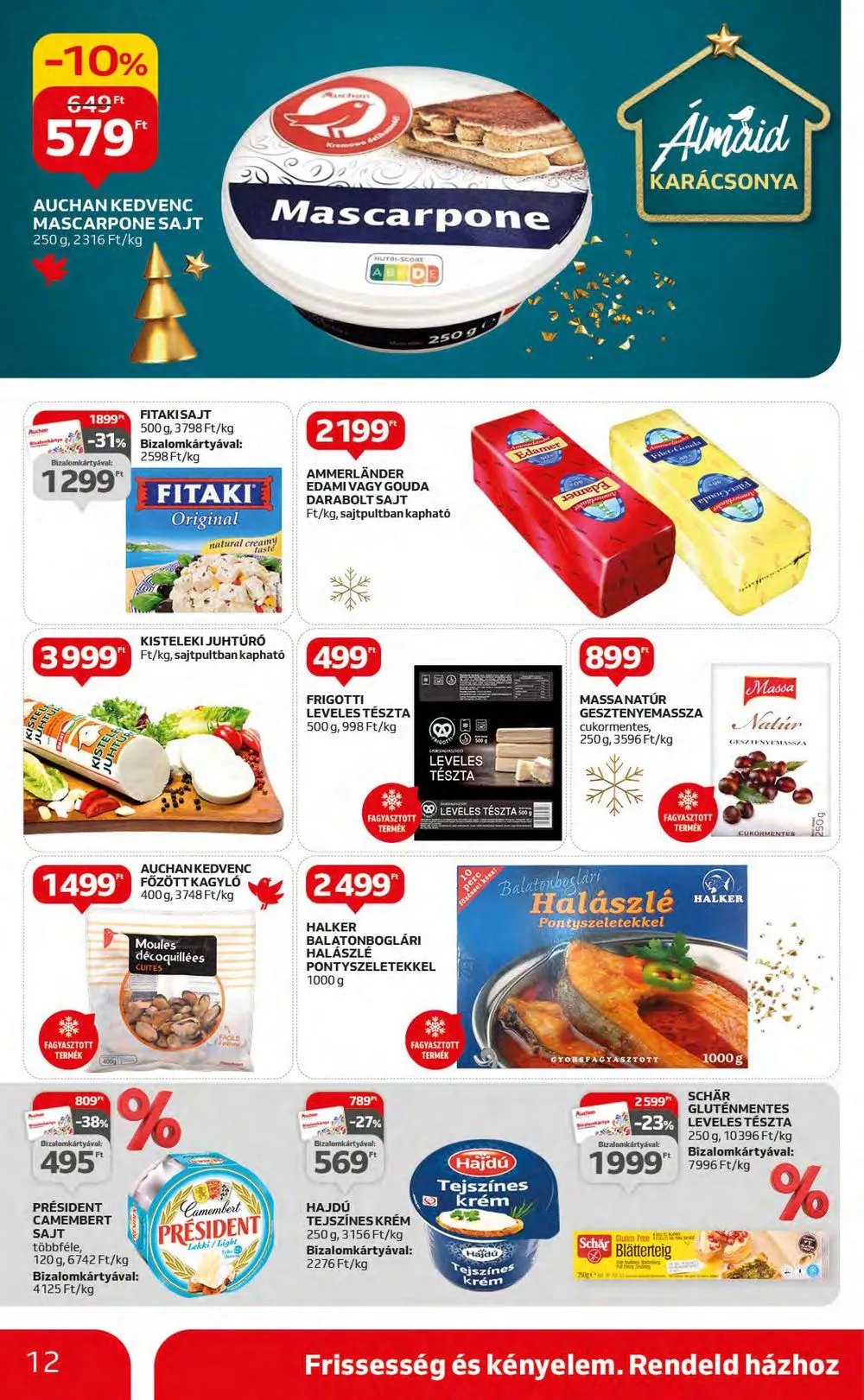 Auchan akciós újság Hipermarket 12.07–12.13 – 12. oldal