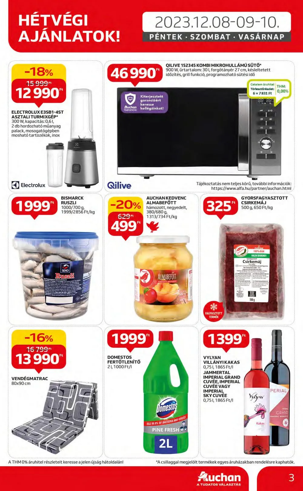 Auchan akciós újság Hipermarket 12.07–12.13 – 3. oldal