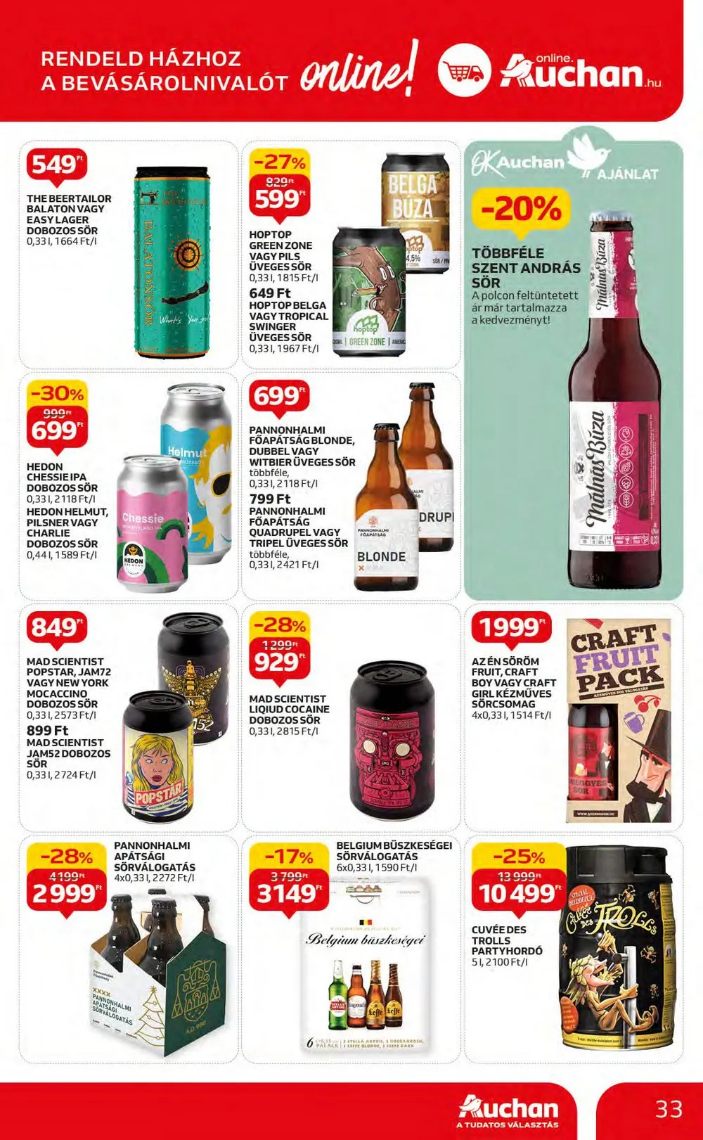 Auchan akciós újság Hipermarket 12.07–12.13 – 33. oldal