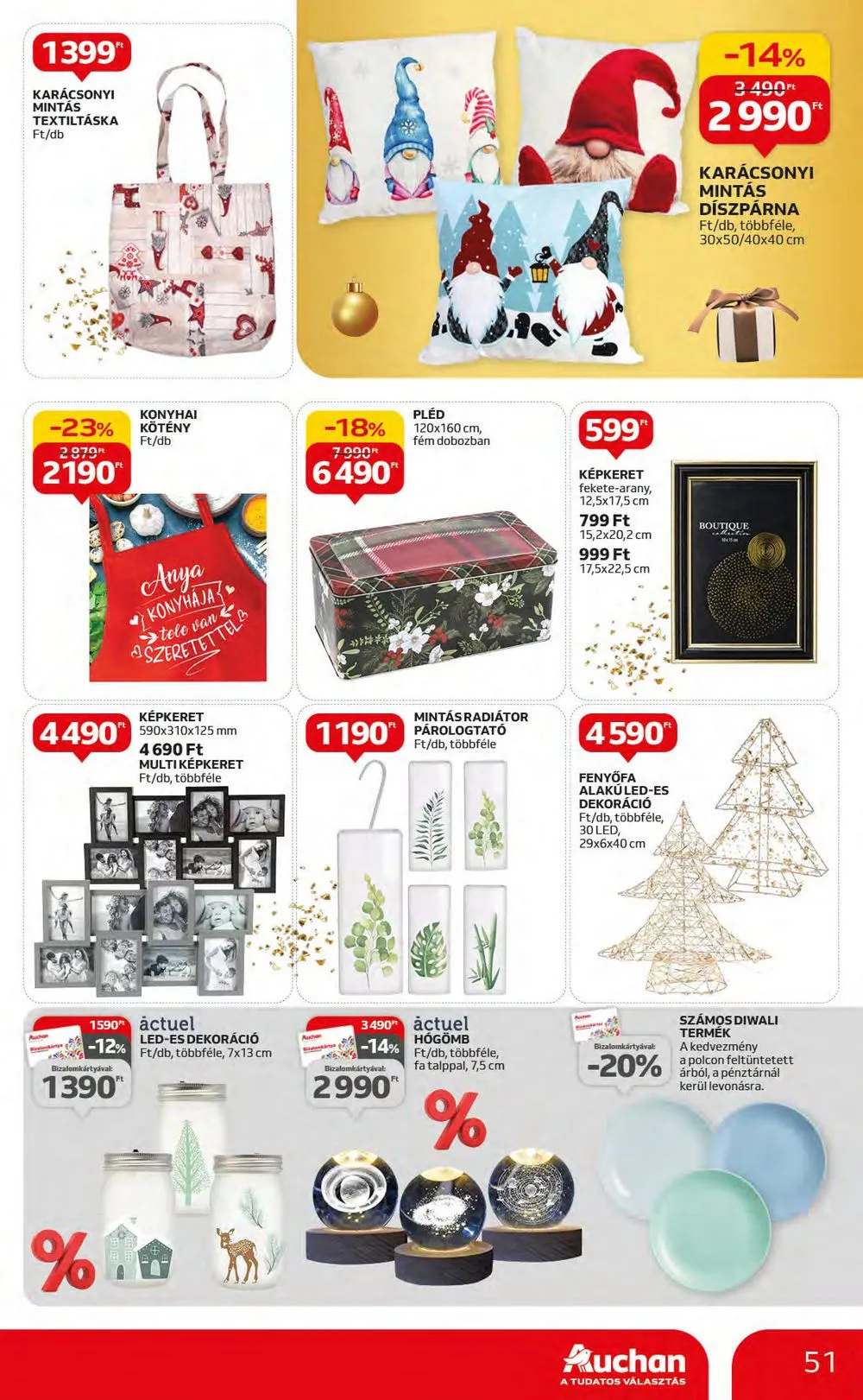 Auchan akciós újság Hipermarket 12.07–12.13 – 51. oldal