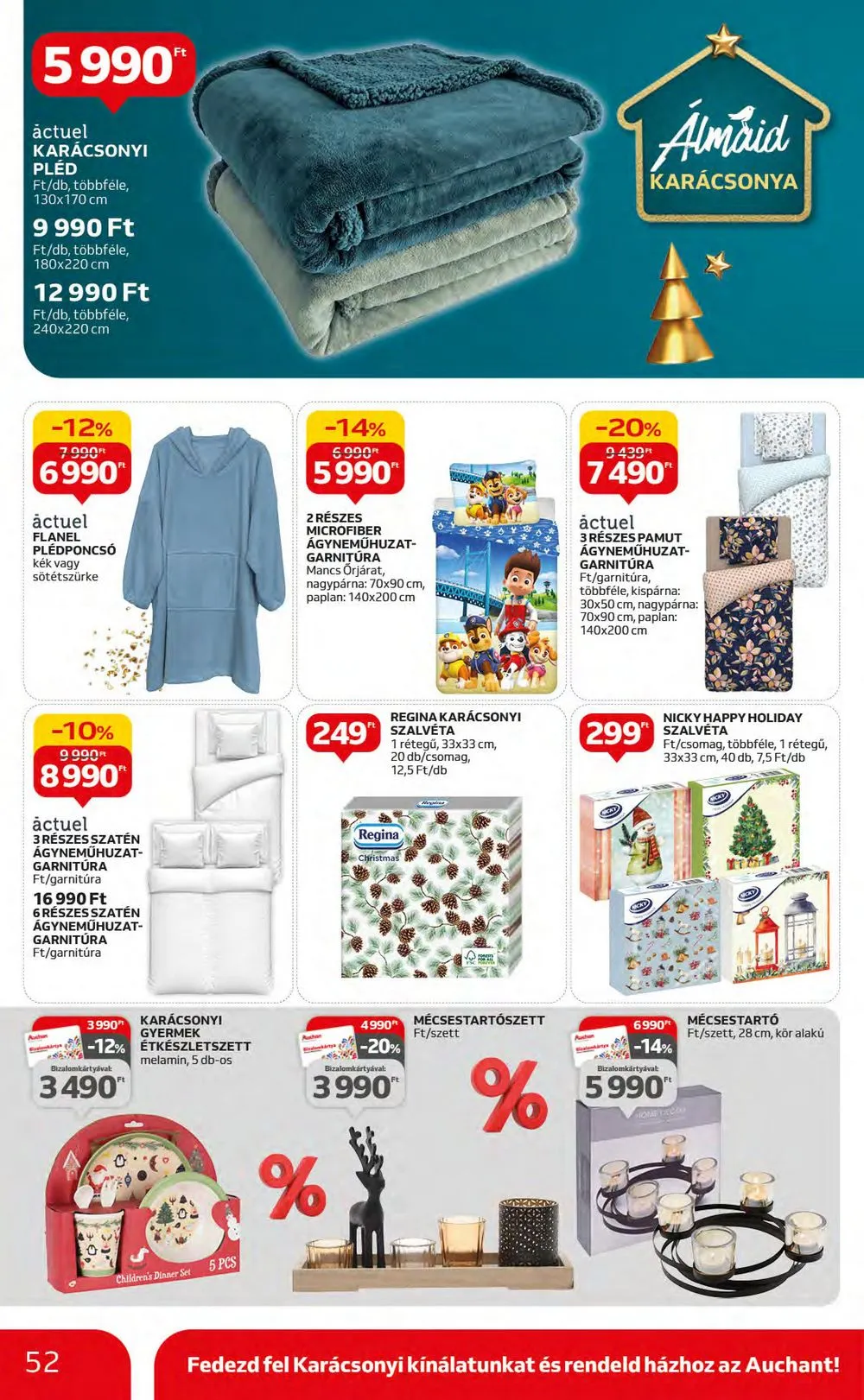 Auchan akciós újság Hipermarket 12.07–12.13 – 52. oldal