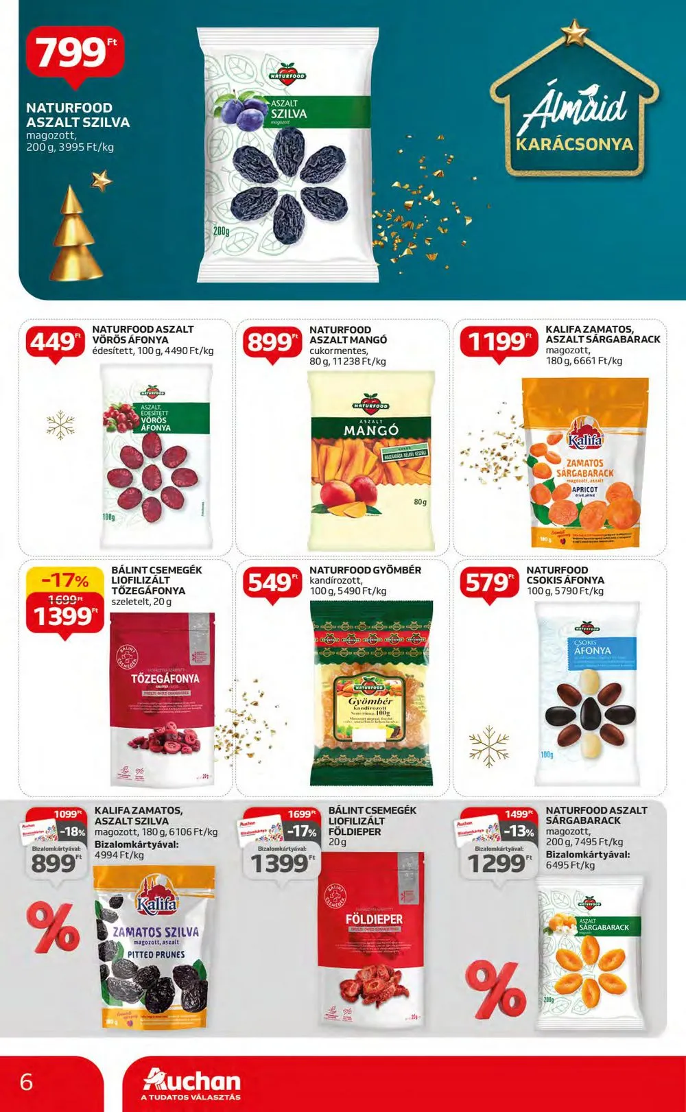 Auchan akciós újság Hipermarket 12.07–12.13 – 6. oldal