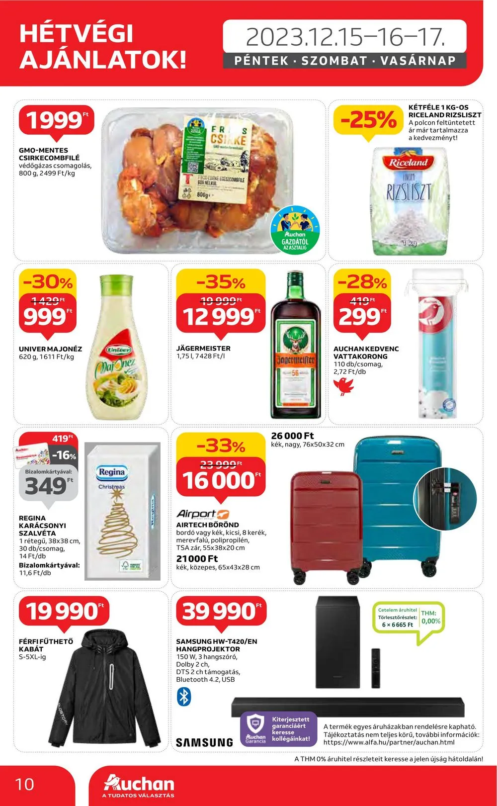 Auchan akciós újság Hipermarket 12.14–12.20 – 10. oldal