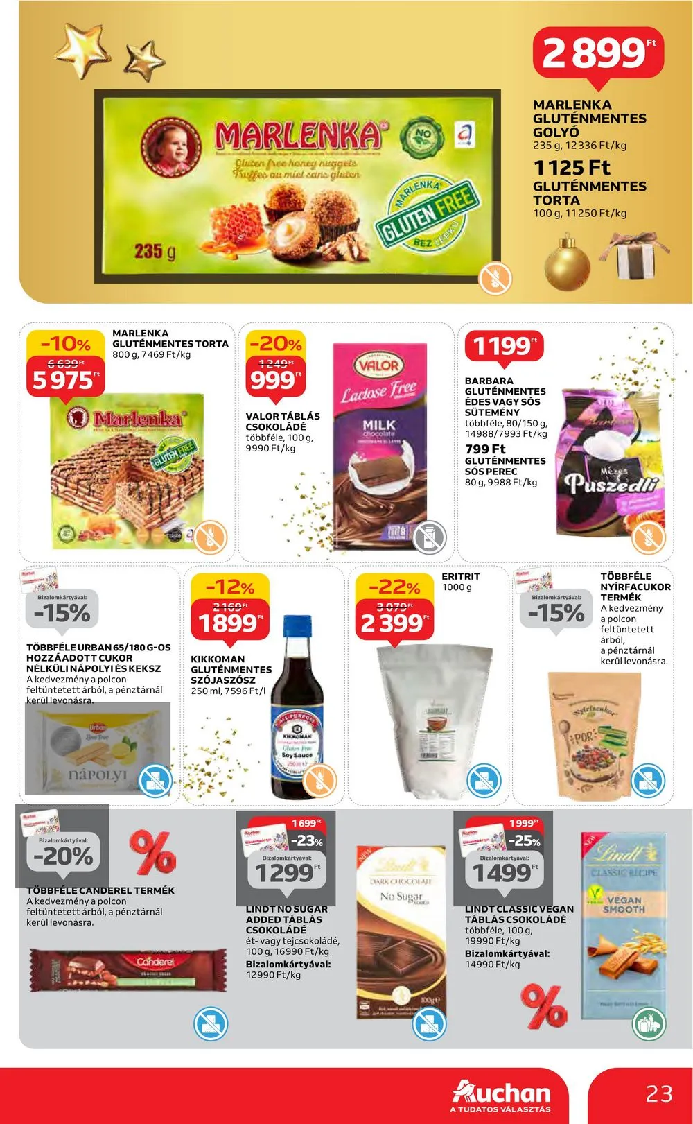 Auchan akciós újság Hipermarket 12.14–12.20 – 23. oldal