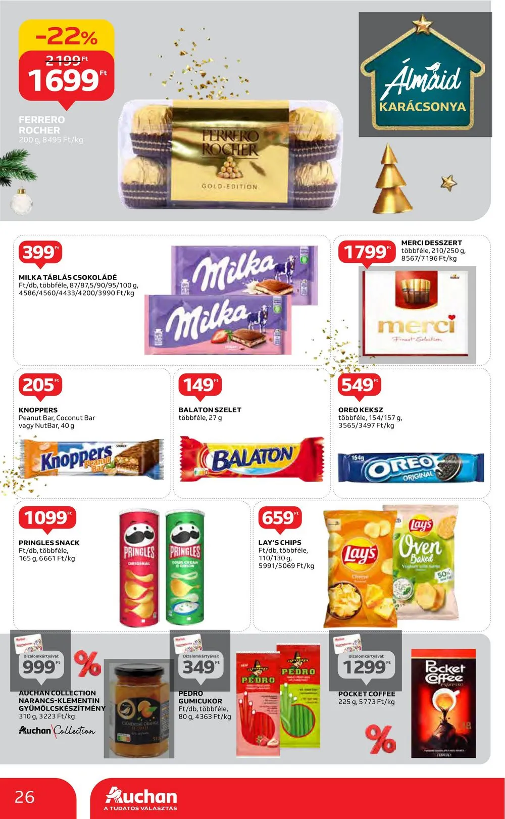 Auchan akciós újság Hipermarket 12.14–12.20 – 26. oldal