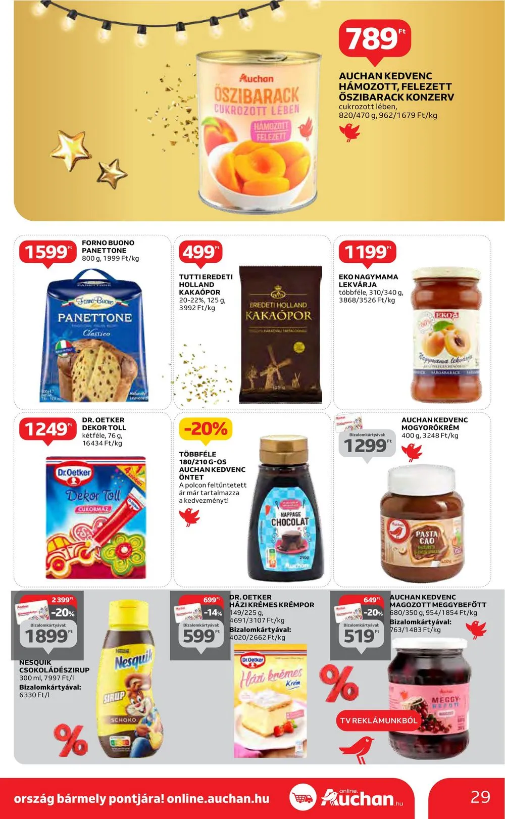 Auchan akciós újság Hipermarket 12.14–12.20 – 29. oldal