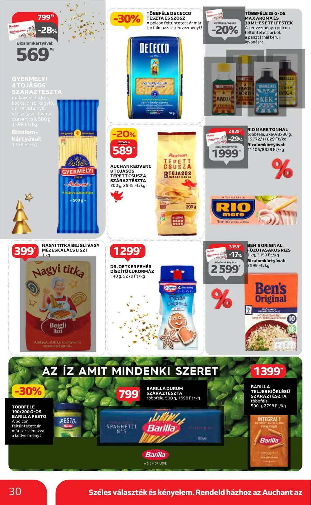 Auchan akciós újság Hipermarket 12.14–12.20 – 30. oldal