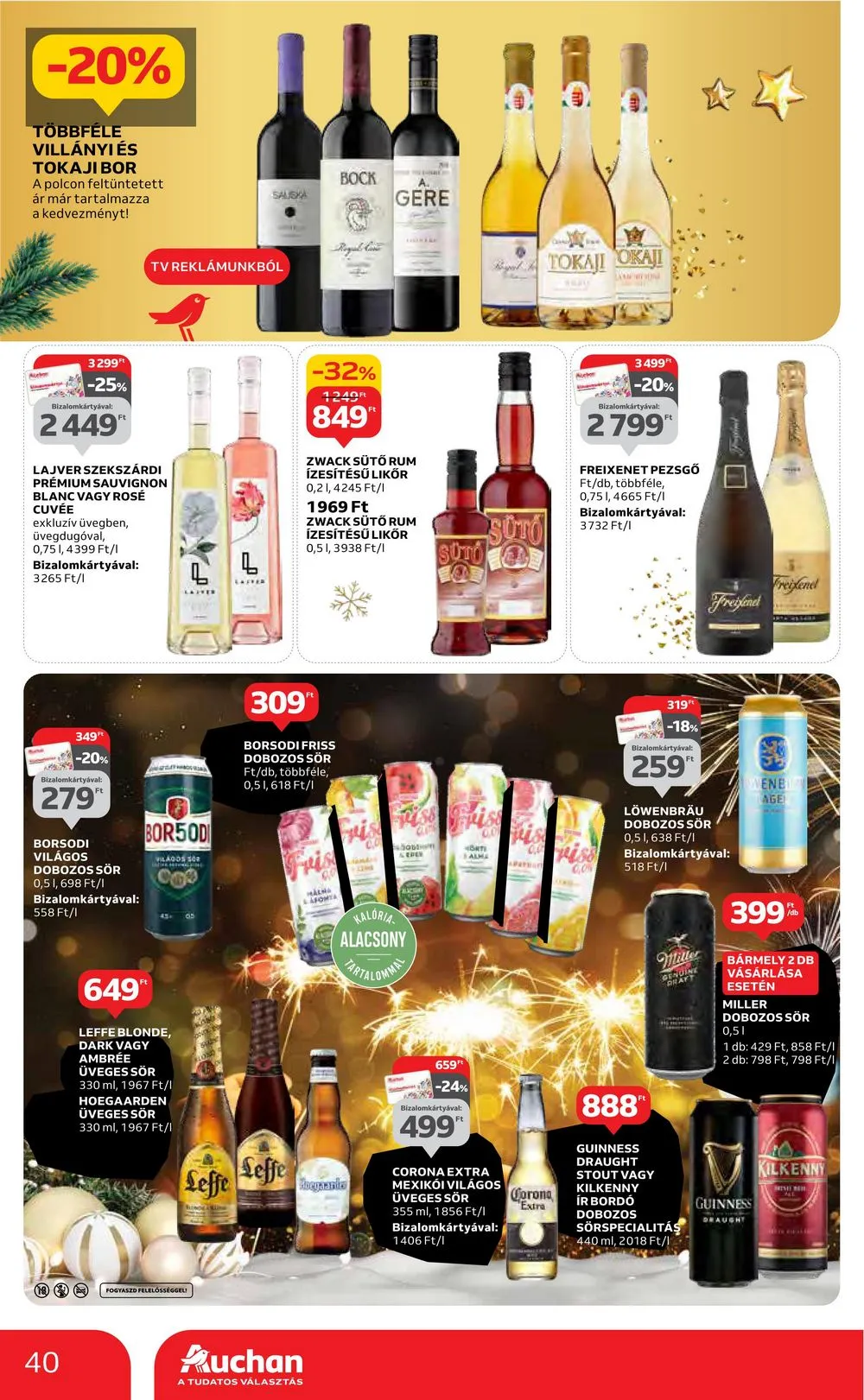 Auchan akciós újság Hipermarket 12.14–12.20 – 40. oldal