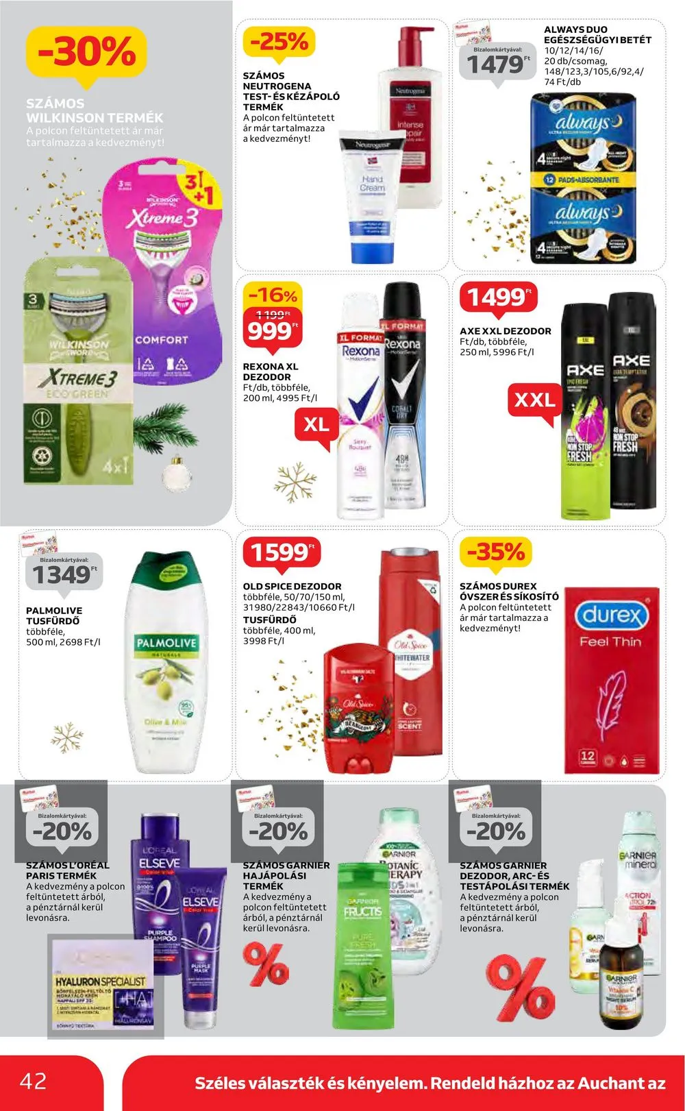 Auchan akciós újság Hipermarket 12.14–12.20 – 42. oldal