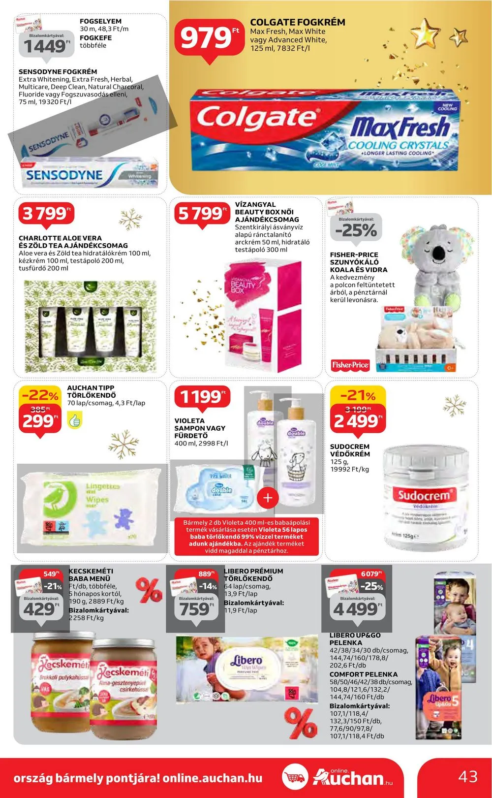 Auchan akciós újság Hipermarket 12.14–12.20 – 43. oldal